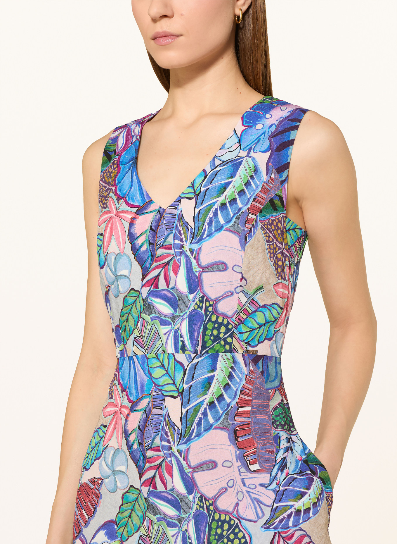 CINQUE CIILENIE dress: BLUE / RED / GREEN