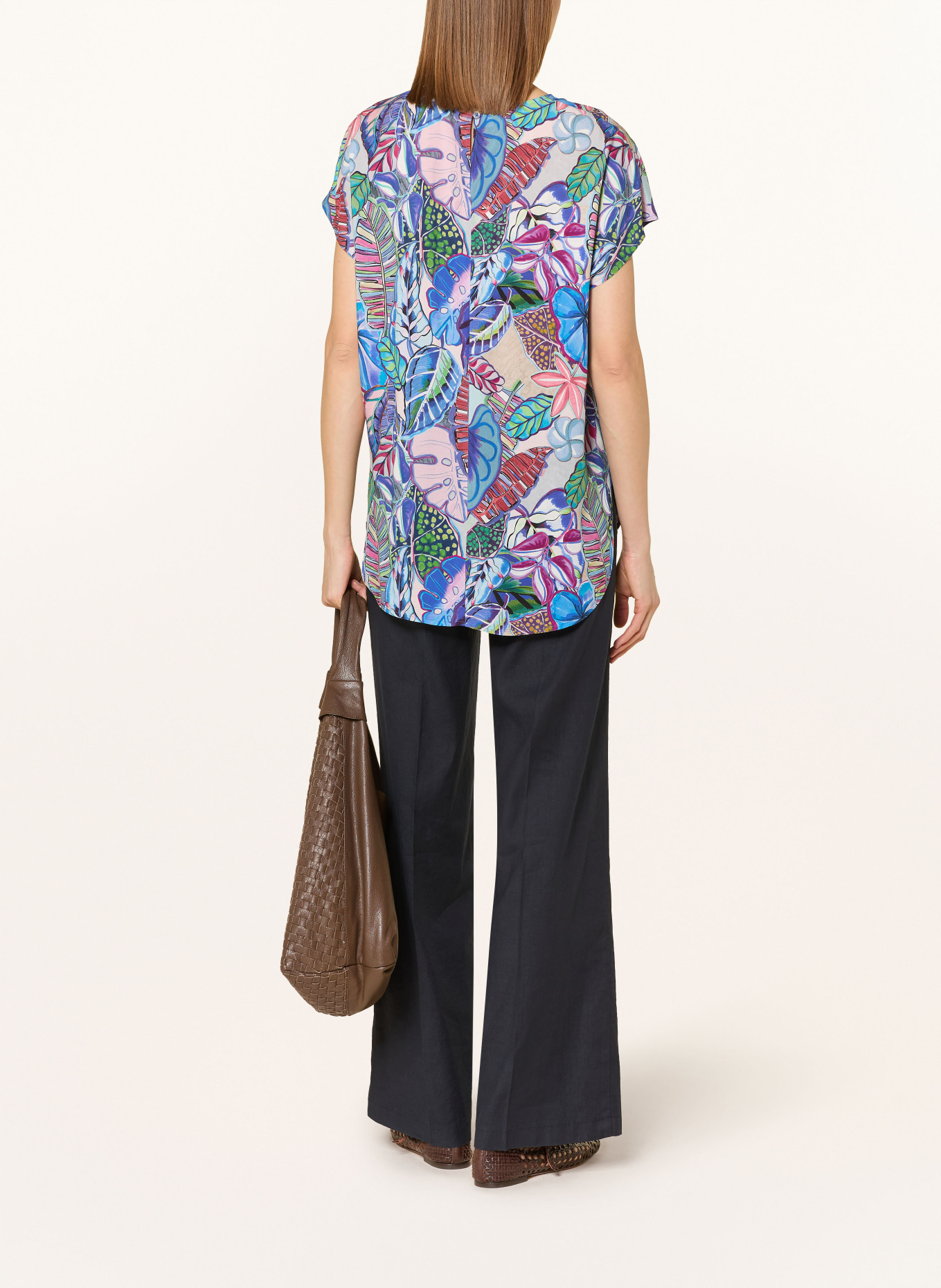 CINQUE Blusenshirt CIPLUSH: BLAU / ROT / GRÜN