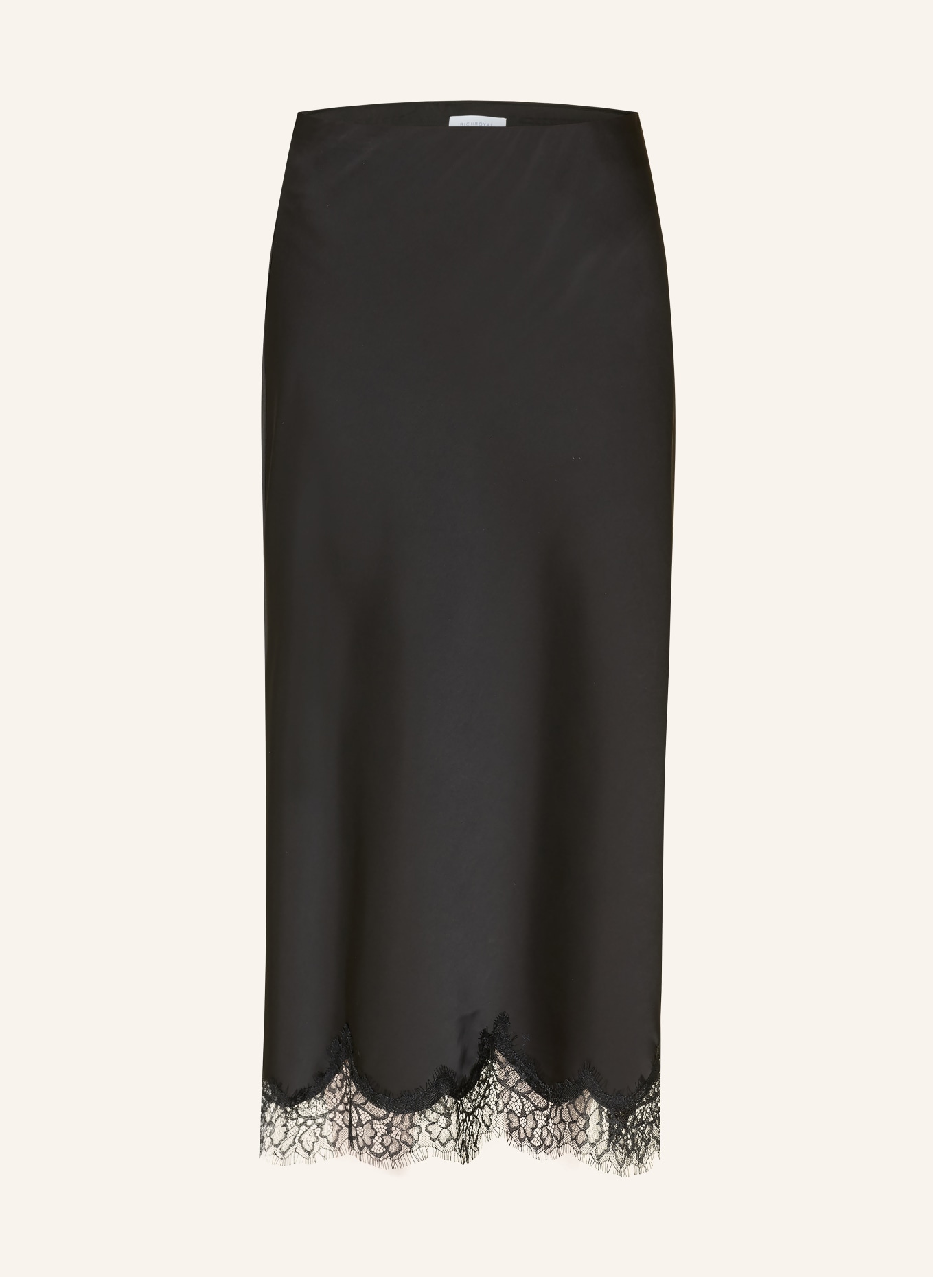 Rich & Royal saténová sukně: ČERNÁ