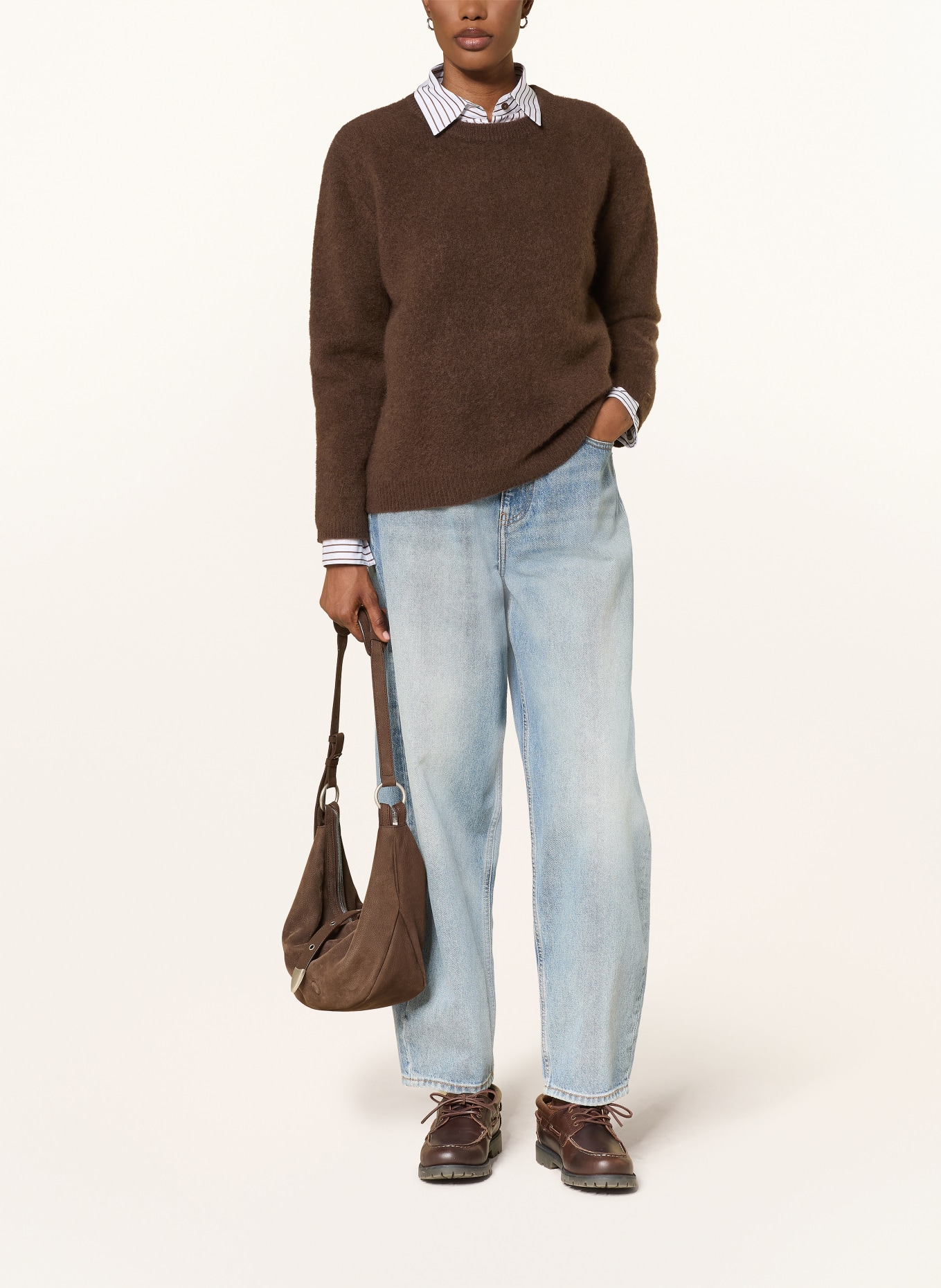 SAINTE MER sweater: DARK BROWN