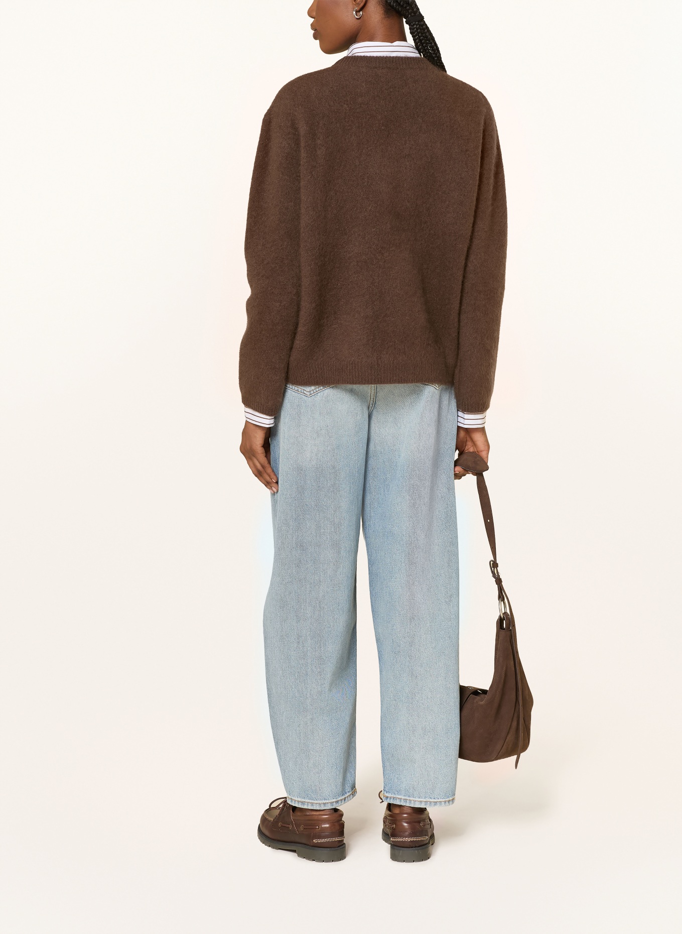 SAINTE MER sweater: DARK BROWN