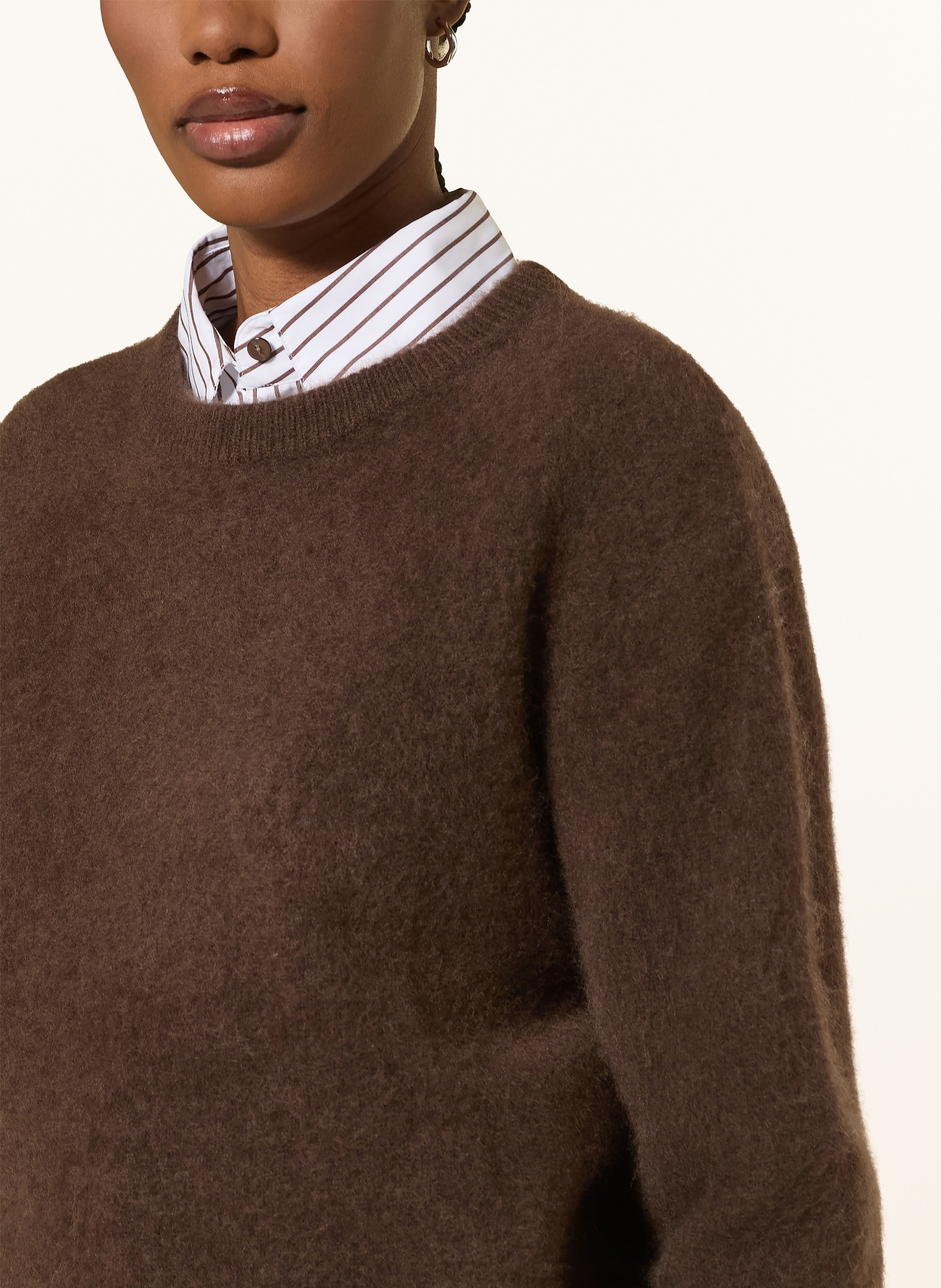 SAINTE MER sweater: DARK BROWN