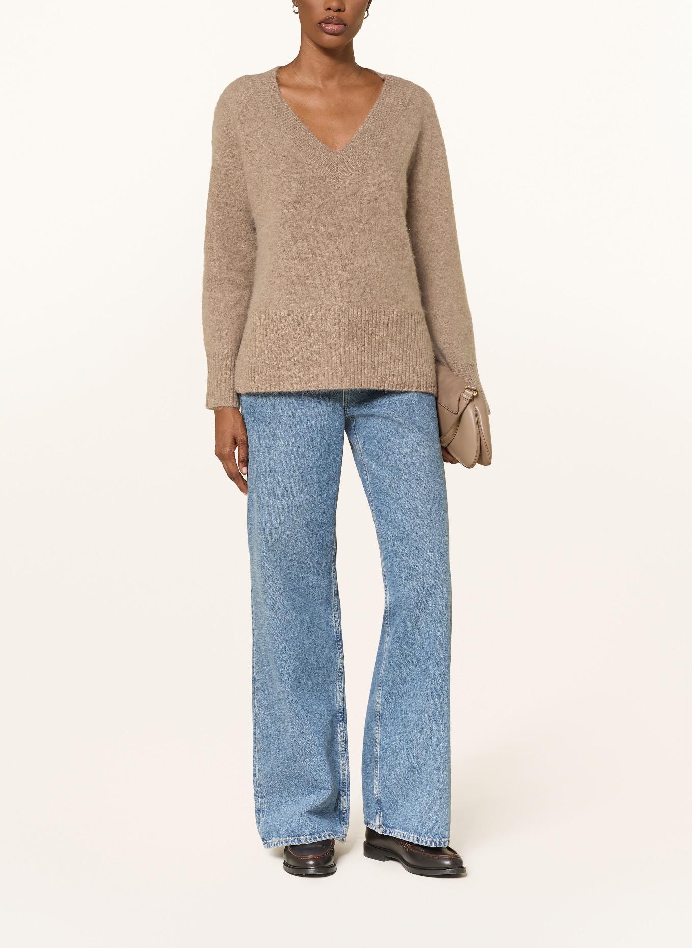 SAINTE MER sweter: JASNOBRĄZOWY