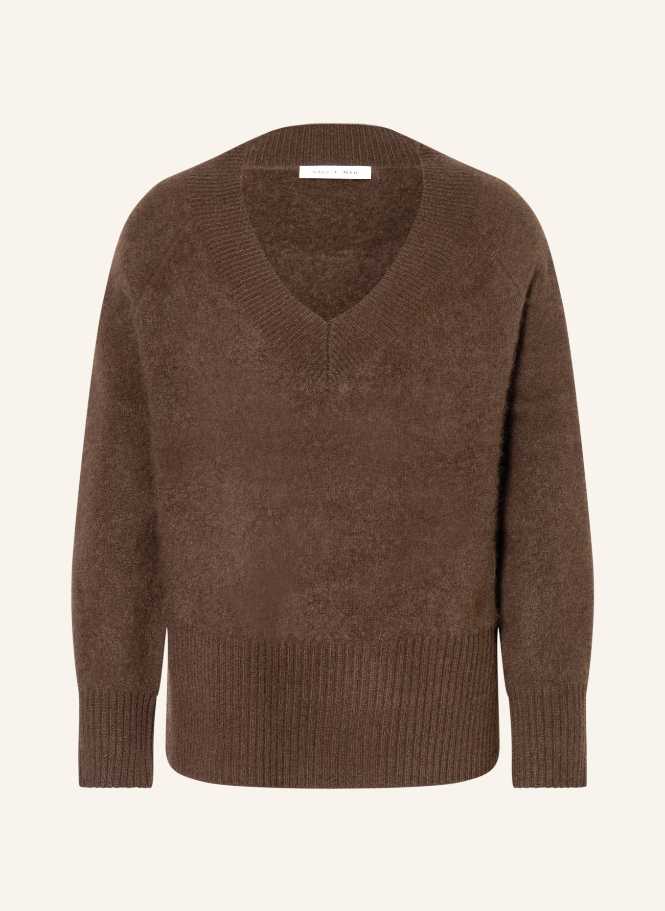 SAINTE MER Pullover: DUNKELBRAUN