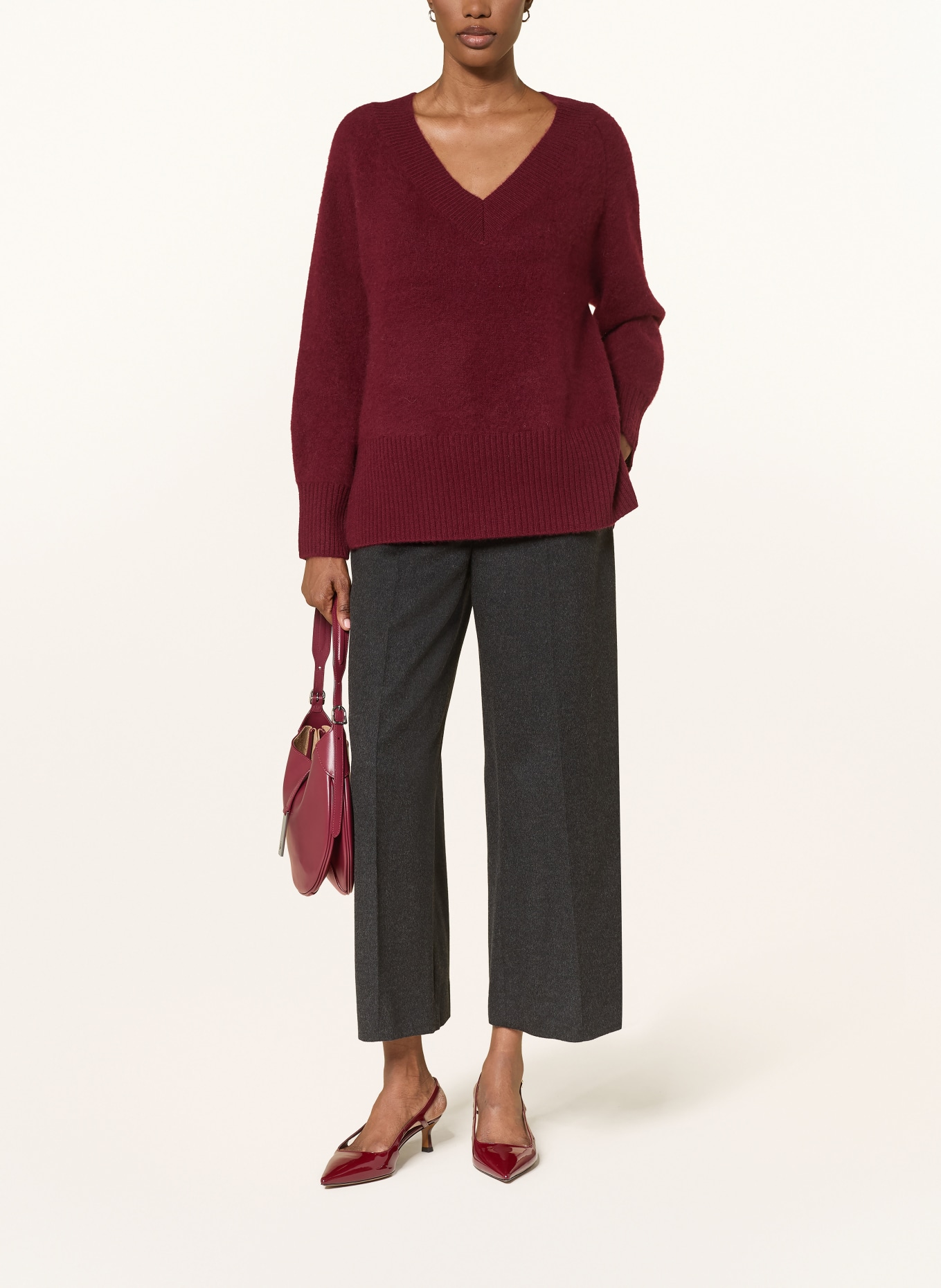 SAINTE MER svetr: TMAVĚ ČERVENÁ