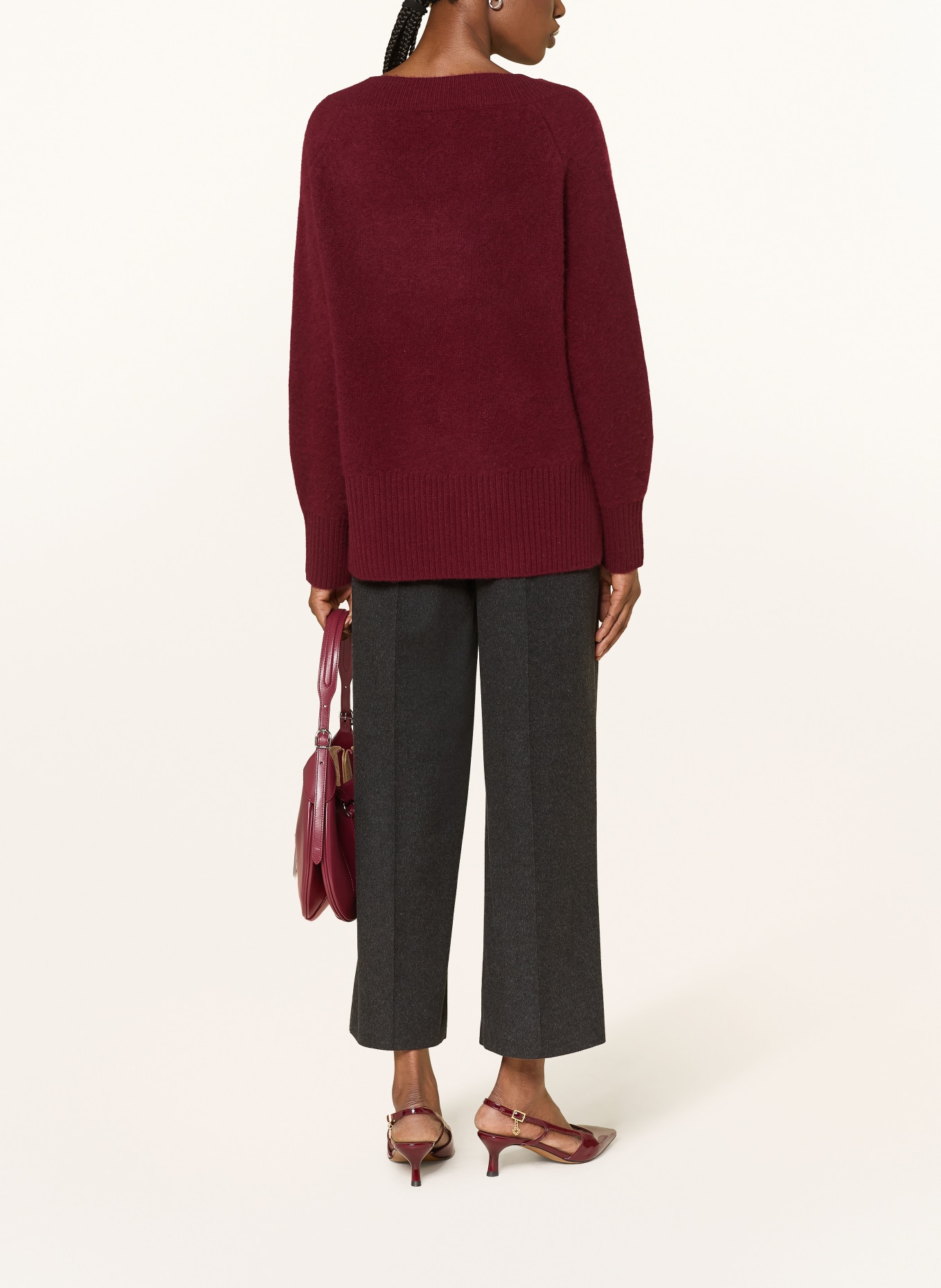 SAINTE MER svetr: TMAVĚ ČERVENÁ