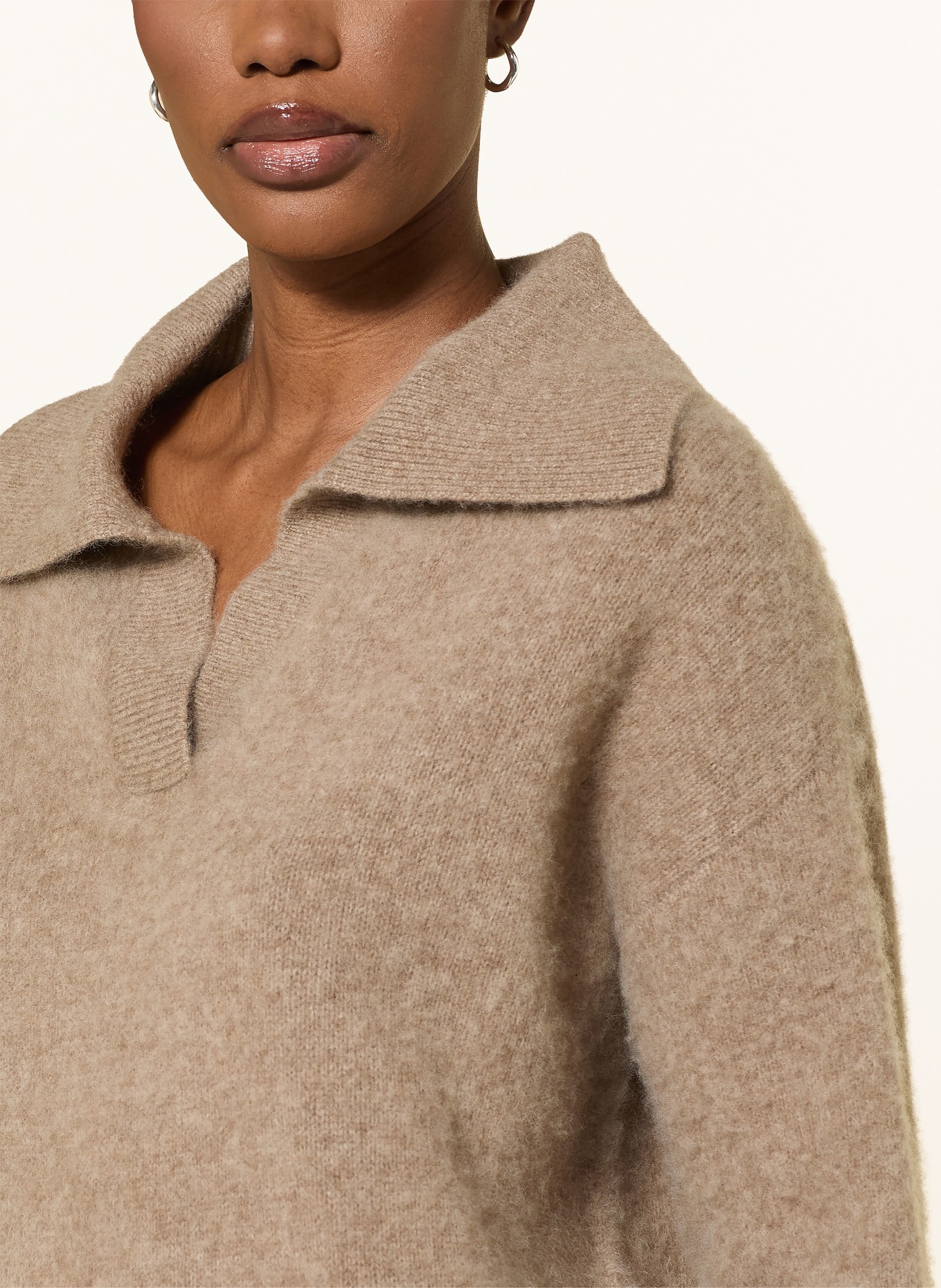 SAINTE MER Pullover: HELLBRAUN