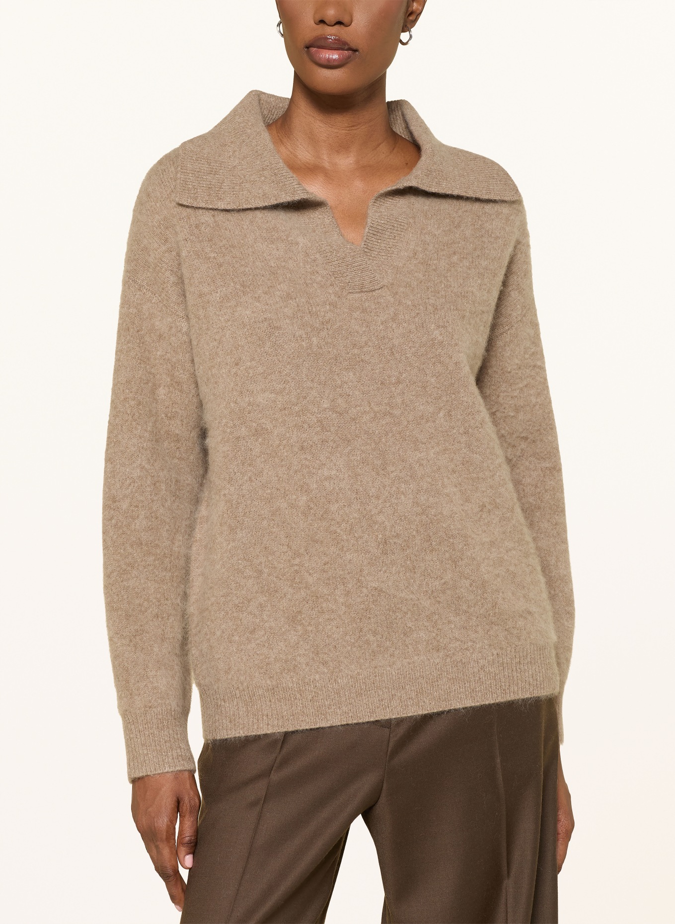 SAINTE MER Pullover: HELLBRAUN