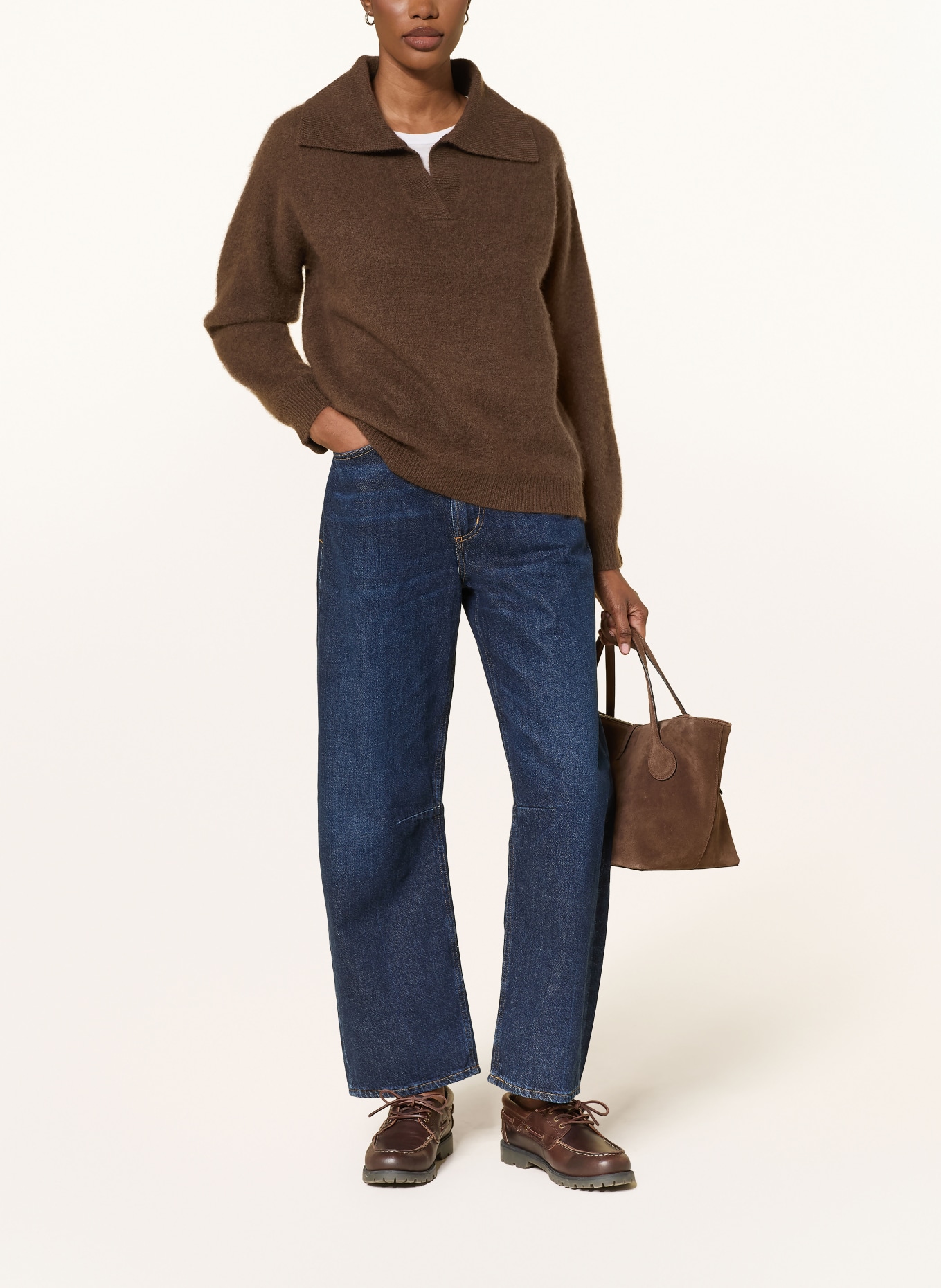 SAINTE MER sweater: DARK BROWN
