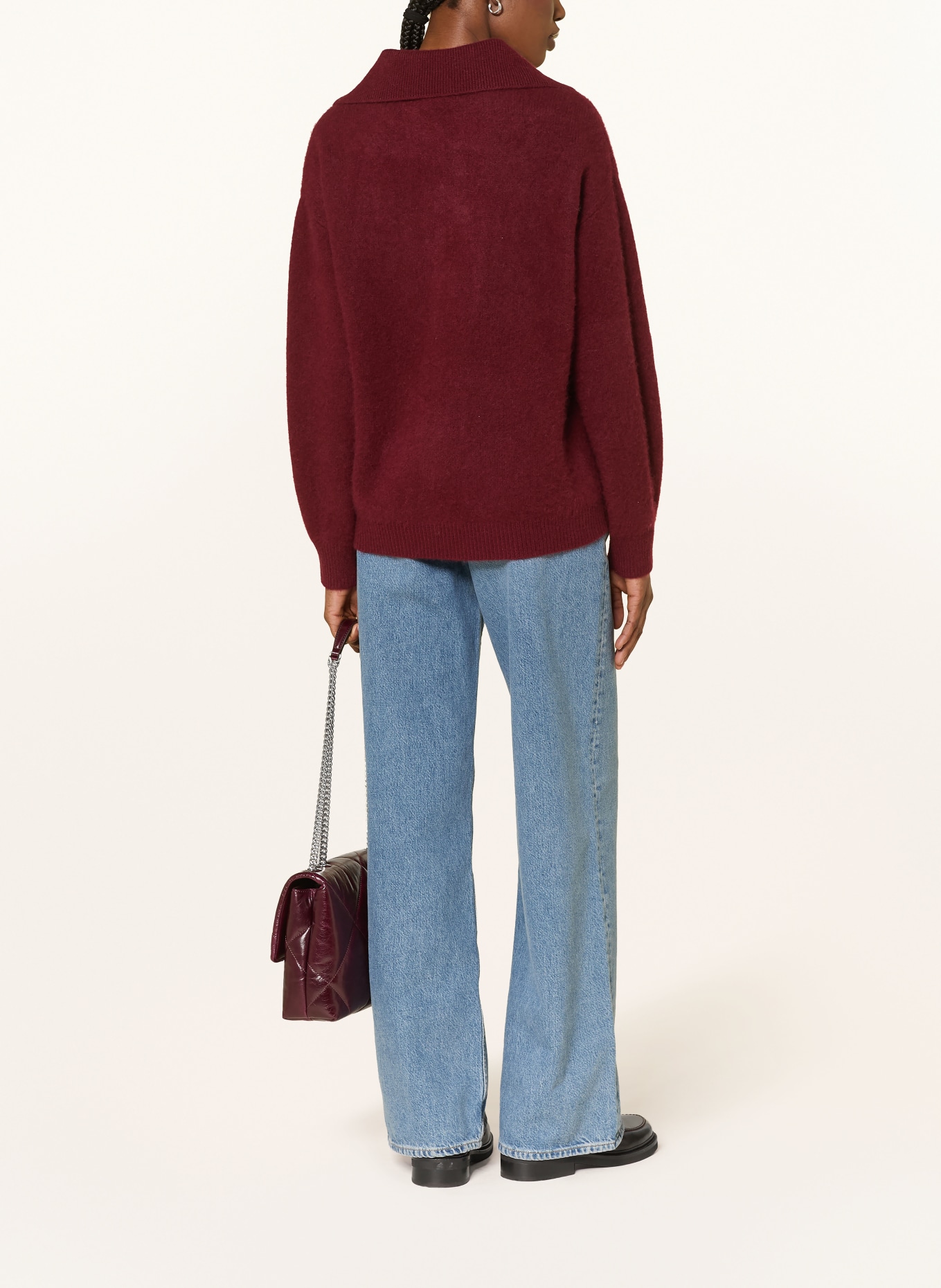 SAINTE MER svetr: TMAVĚ ČERVENÁ