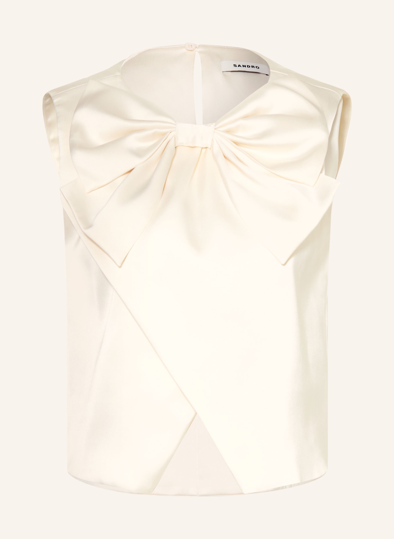 SANDRO Bluzka z satyny: ECRU