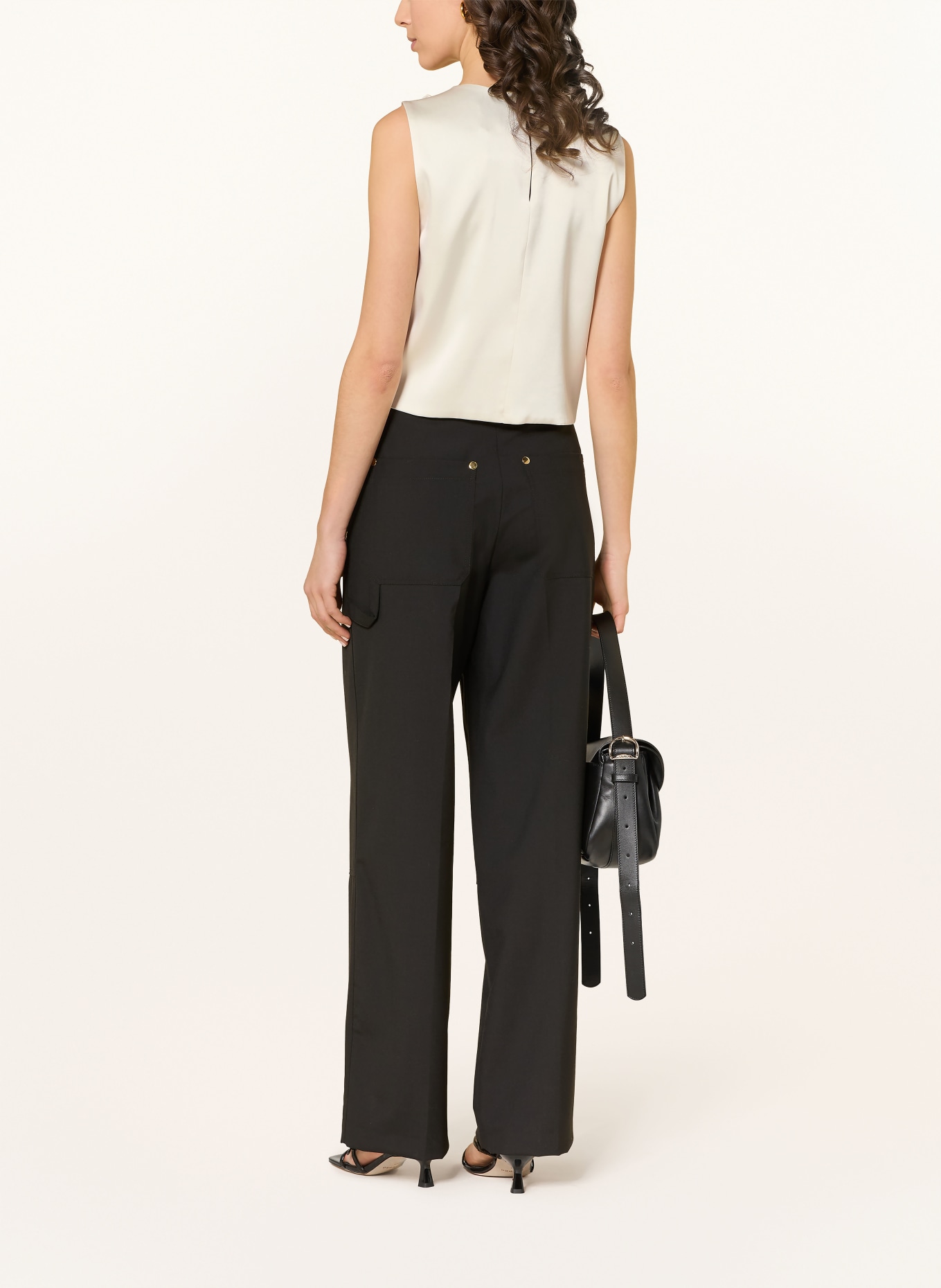 SANDRO Bluzka z satyny: ECRU