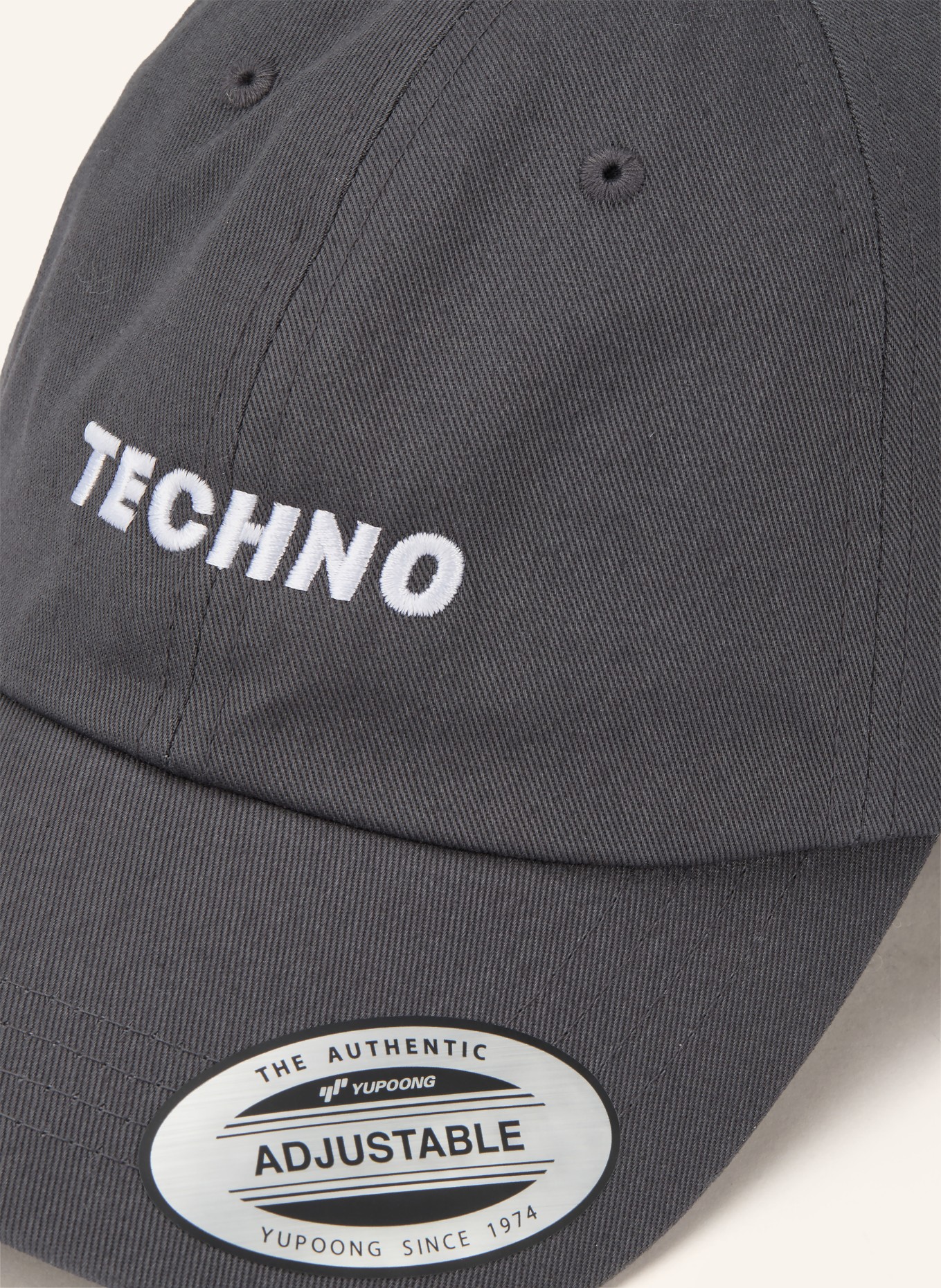 No Culture Cap TECHNO: DUNKELGRAU