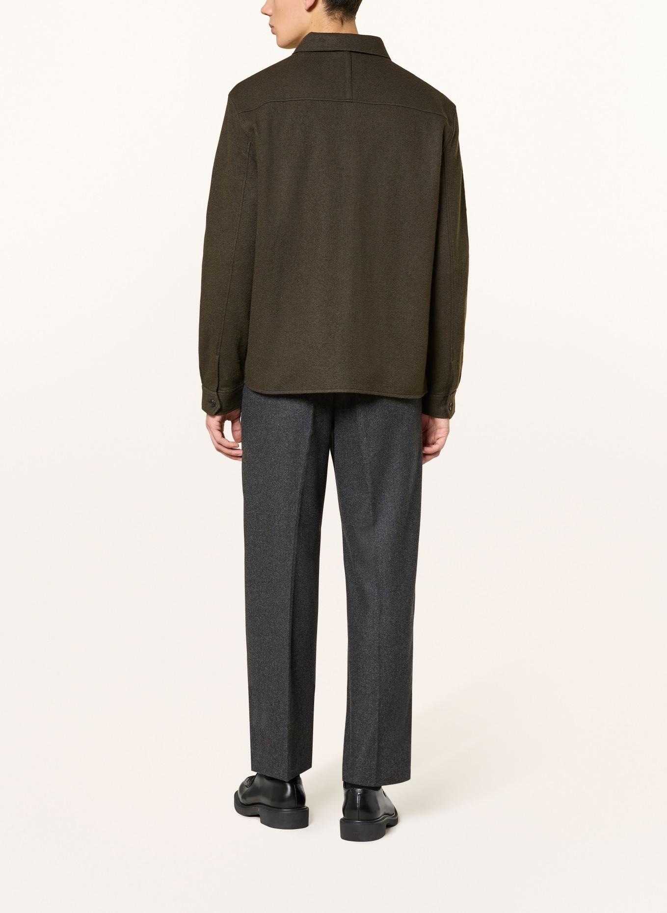 COS Regular fit pants: DARK GRAY