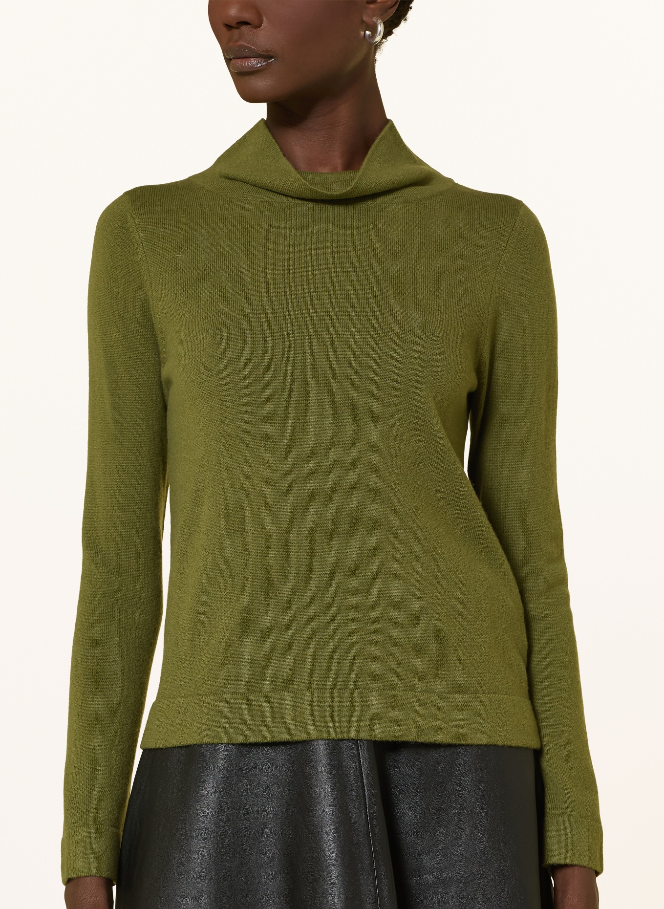 HOBBS Rollkragenpullover AUDREY aus Merinowolle: GRÜN