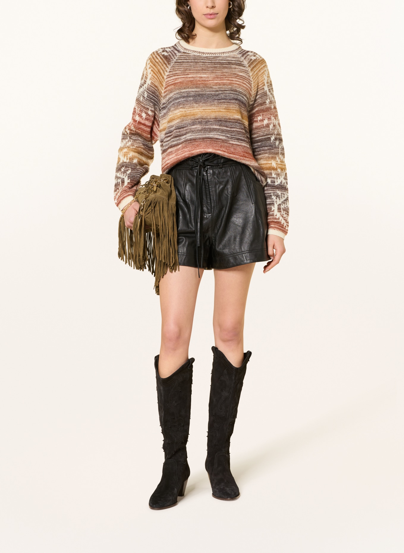 ba&sh Taška přes rameno JUNE: KHAKI