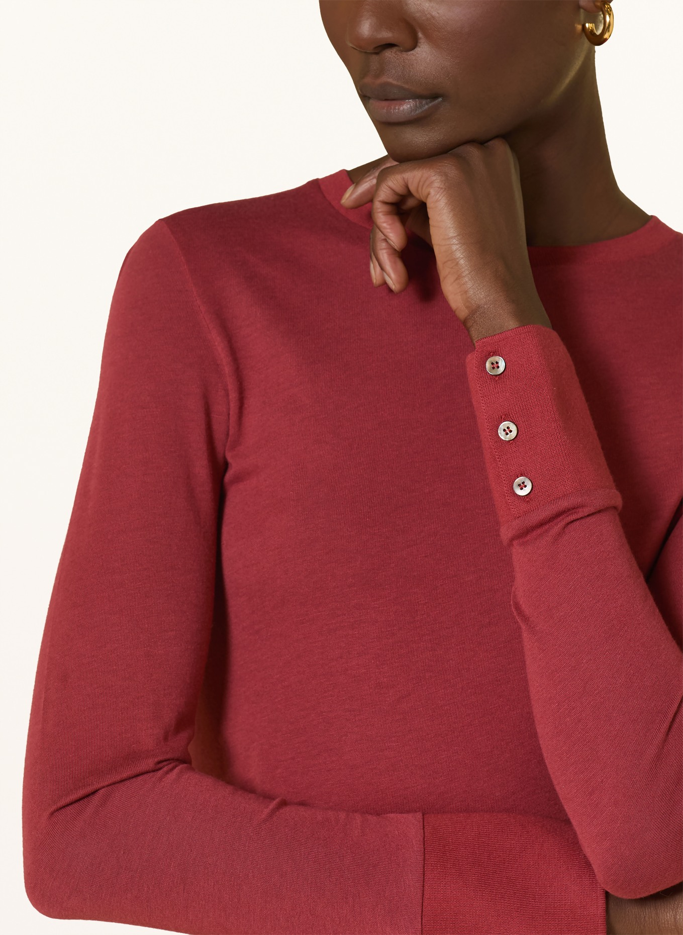 COS Longsleeve PONTUS: DUNKELROT