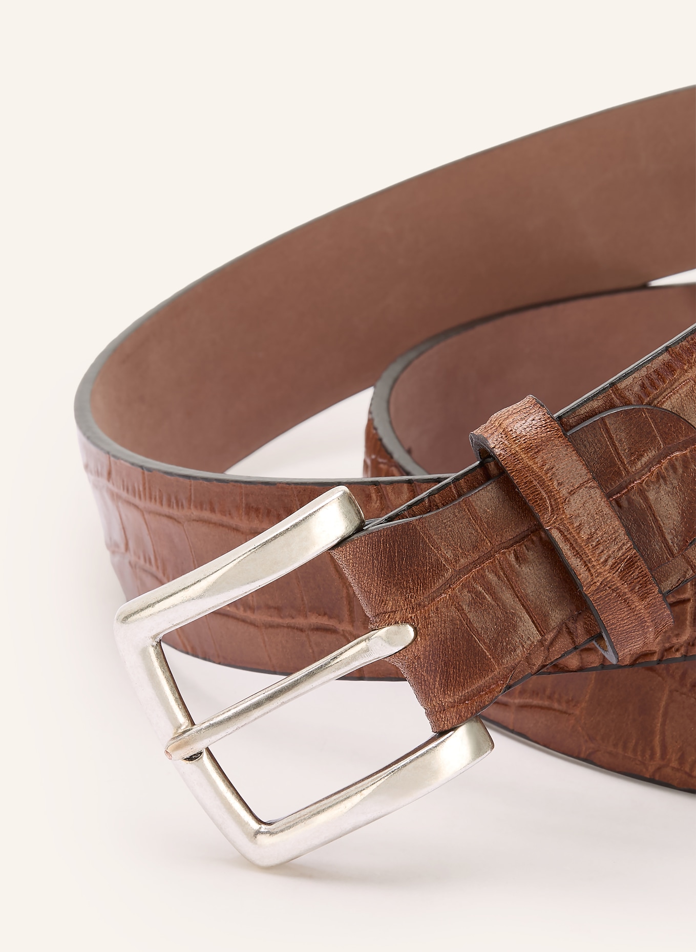 Reptile's House Ledergürtel THELMA: DUNKELBRAUN