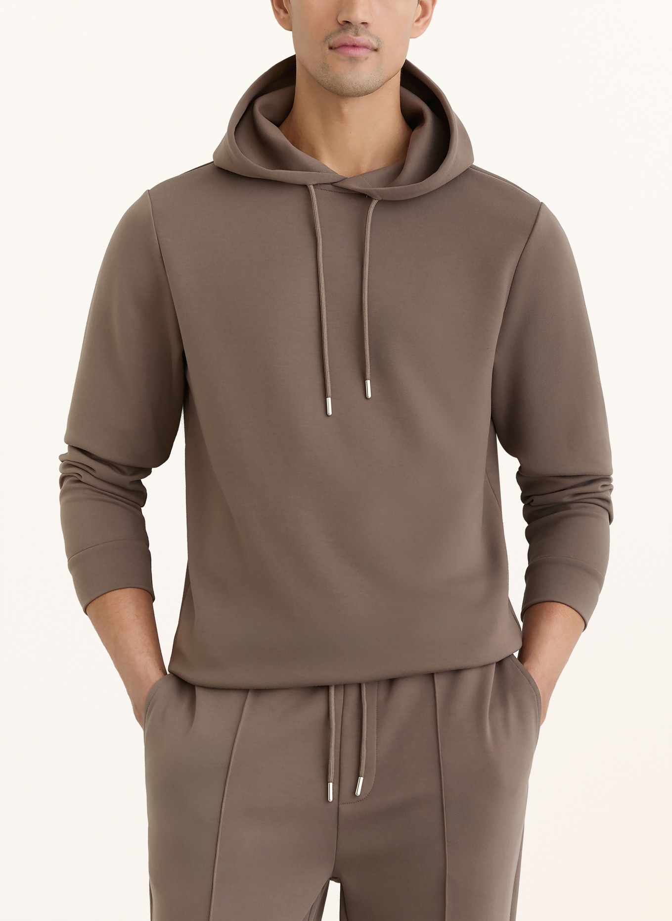 REISS Hoodie FABIEN: BRAUN