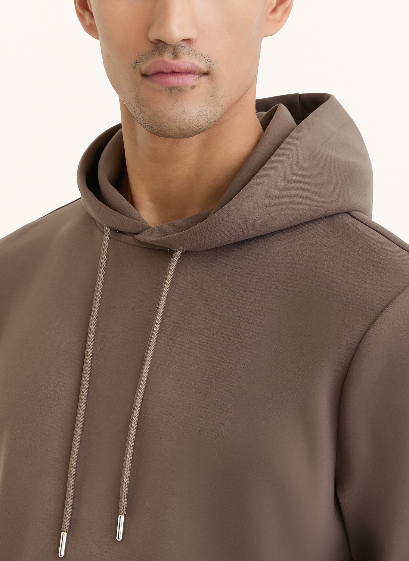 REISS Hoodie FABIEN: BRAUN