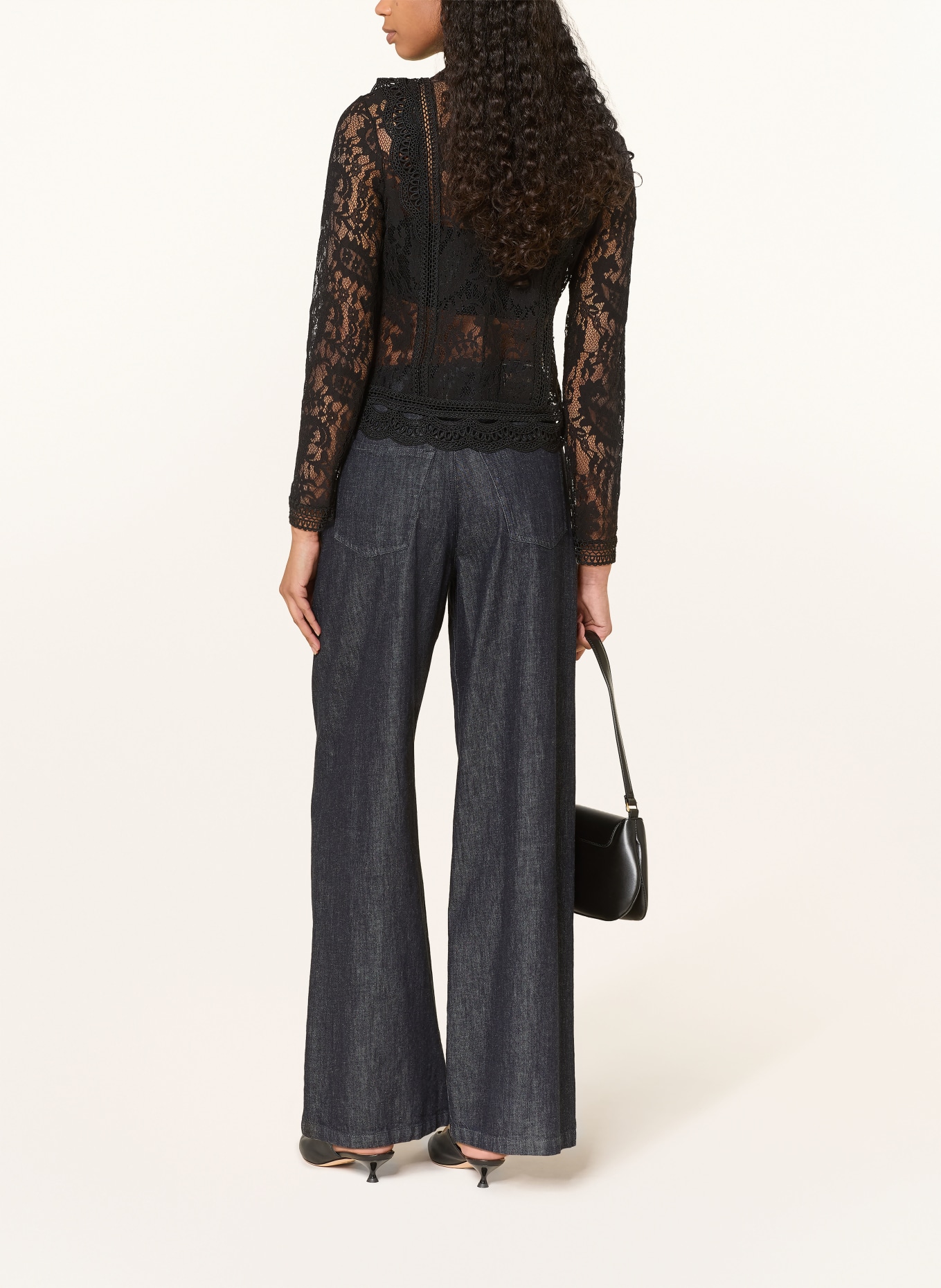 van Laack Blůza VL-TALESIA-XX z krajky: ČERNÁ