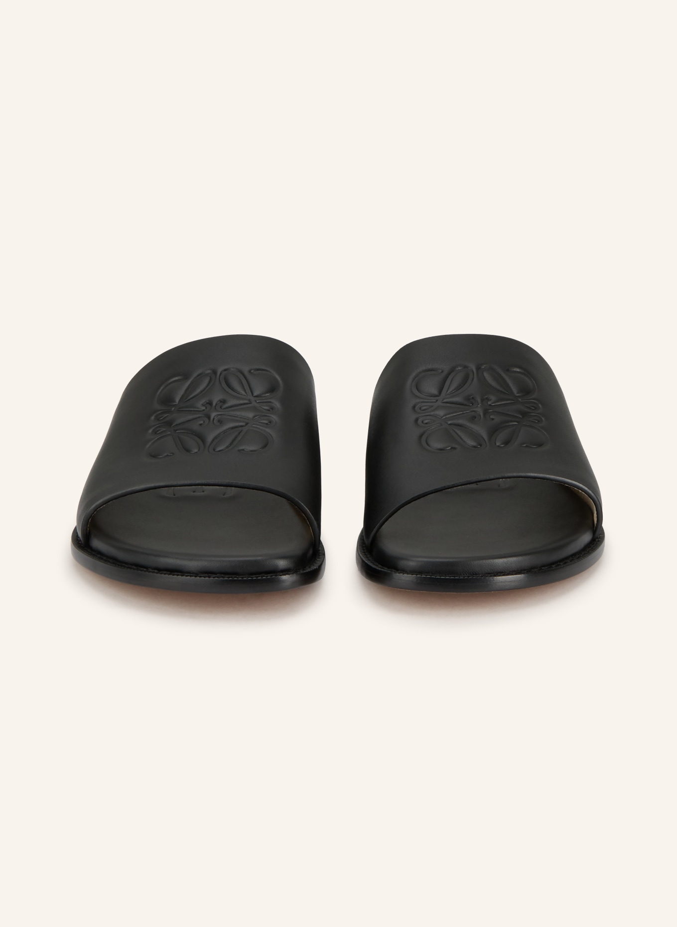 LOEWE FLEX ANAGRAM mules: BLACK