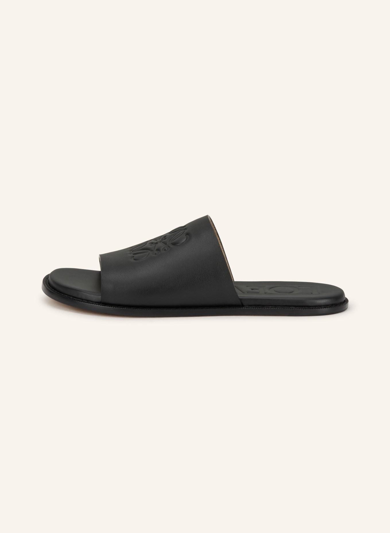 LOEWE FLEX ANAGRAM mules: BLACK