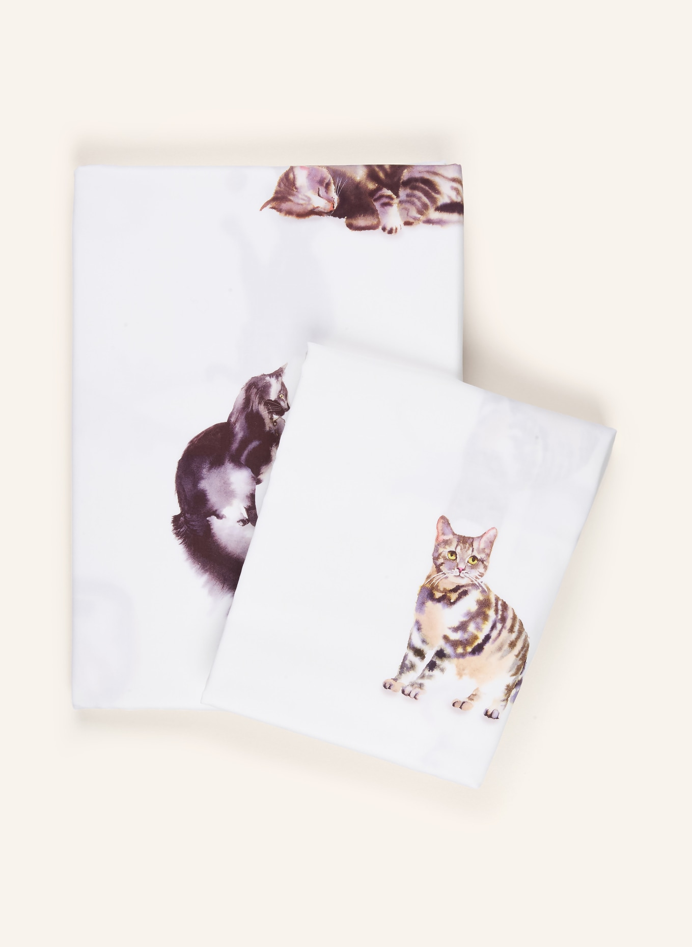 Christian Fischbacher Bettwäsche BÜSI: WEISS / BRAUN / ORANGE