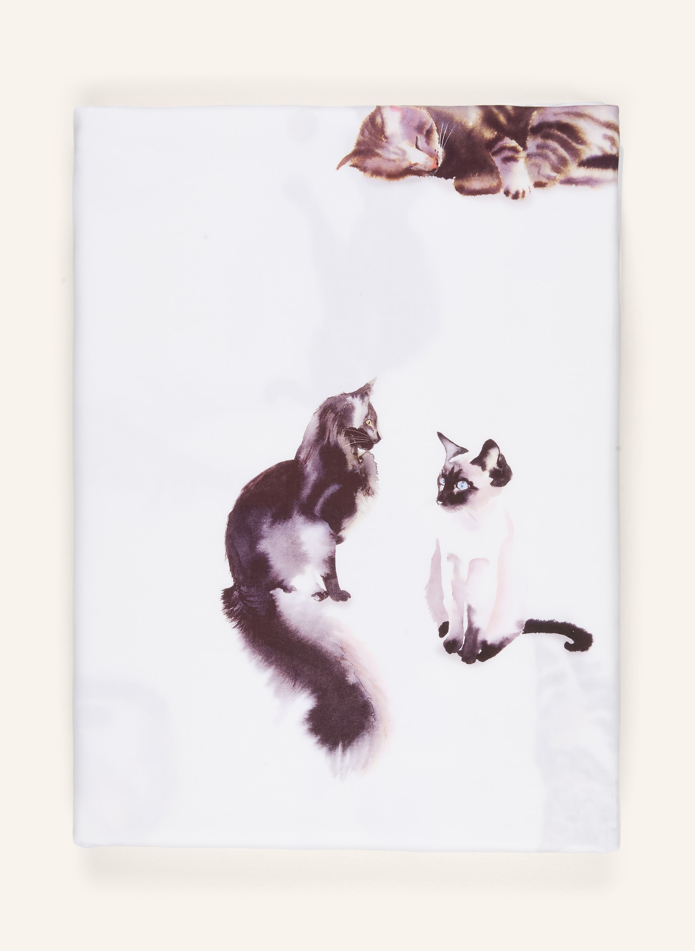 Christian Fischbacher Bettwäsche BÜSI: WEISS / BRAUN / ORANGE