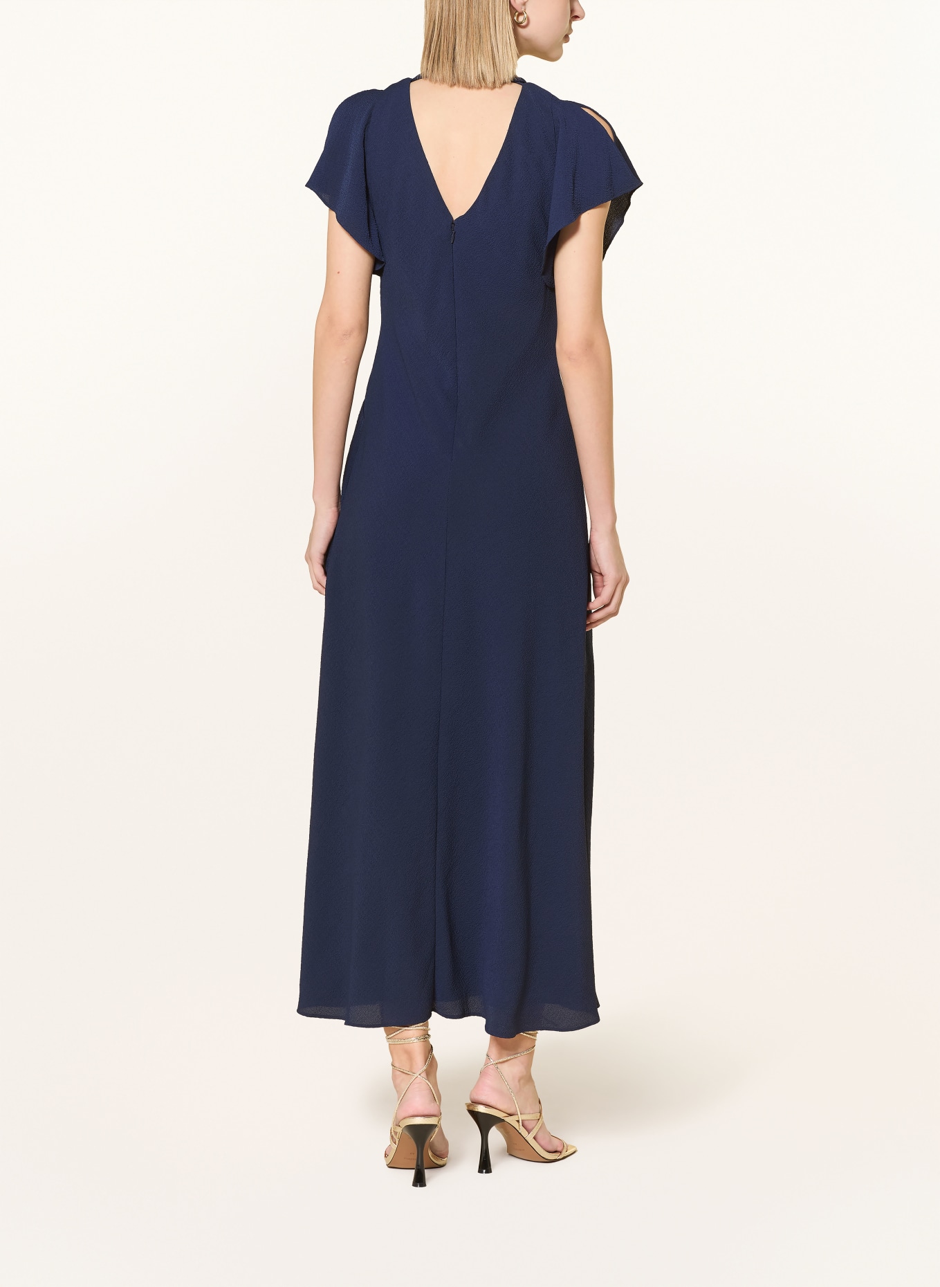 Phase Eight Kleid mit Volants COSETTE: DUNKELBLAU