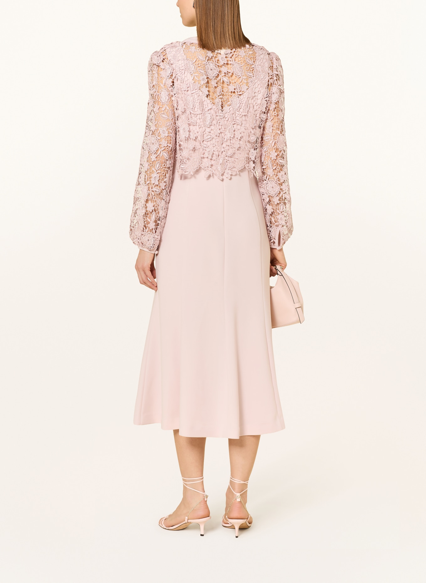 Phase Eight Kleid AYUMI mit Spitze: ROSÉ