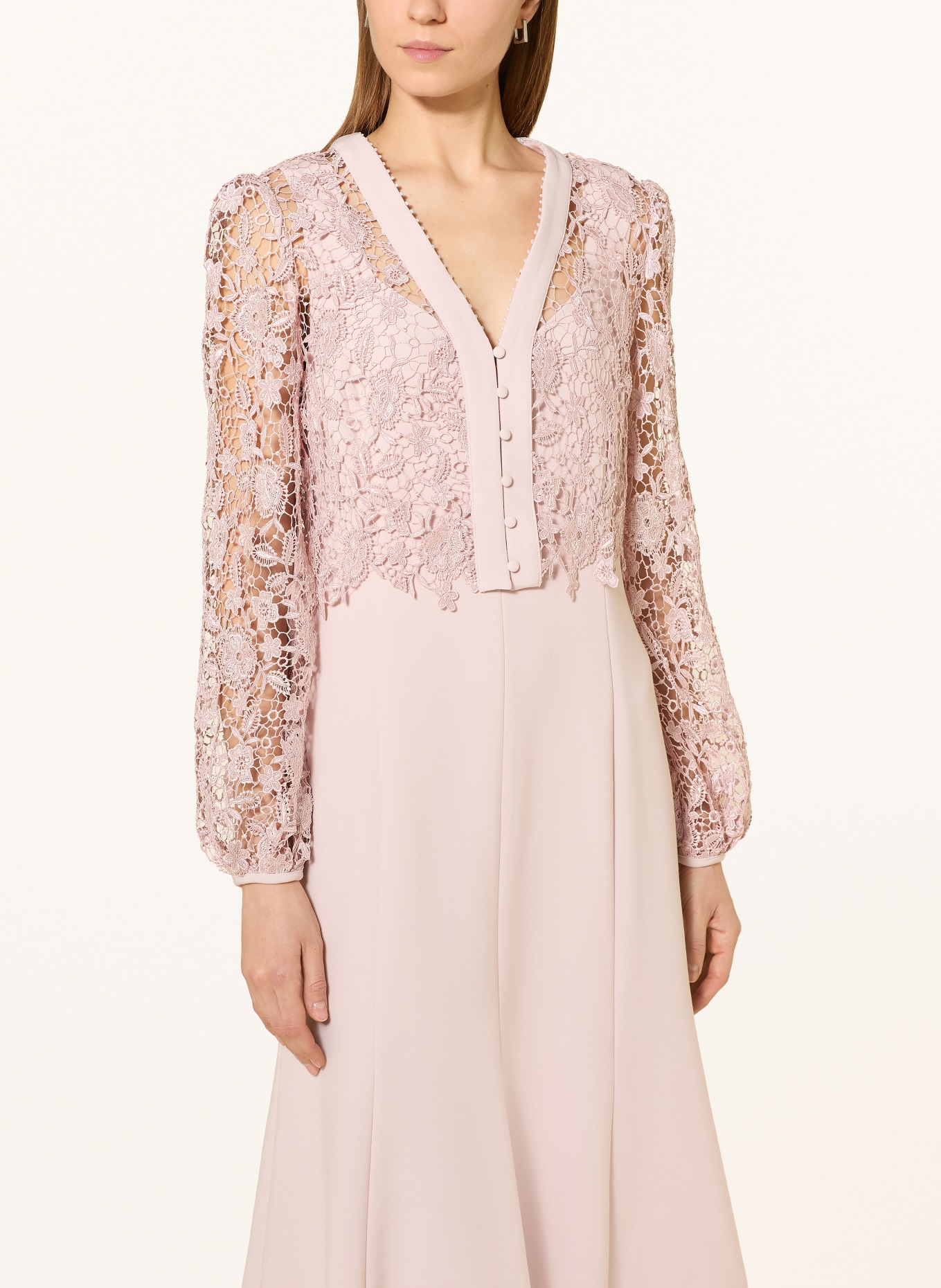 Phase Eight Kleid AYUMI mit Spitze: ROSÉ