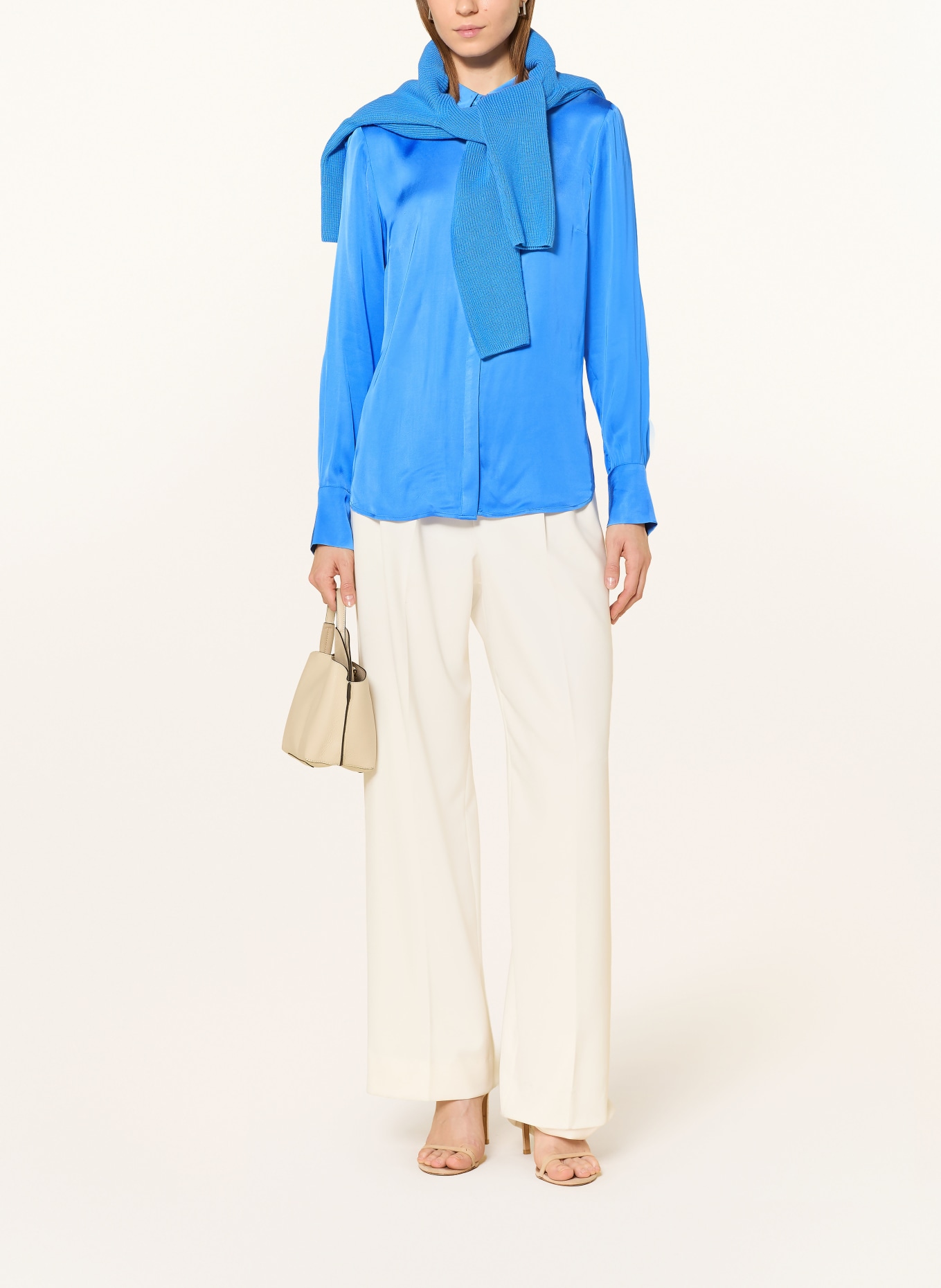 Phase Eight Košile NOVIE ze saténu: MODRÁ