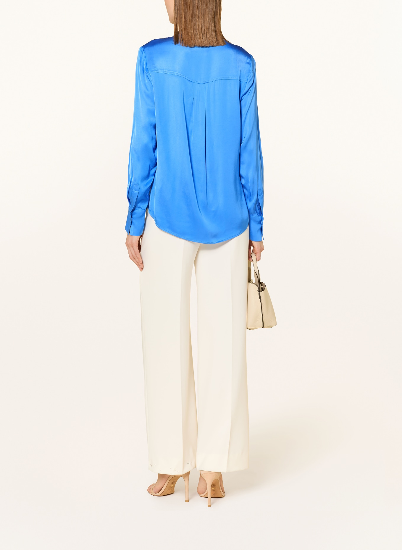 Phase Eight Košile NOVIE ze saténu: MODRÁ