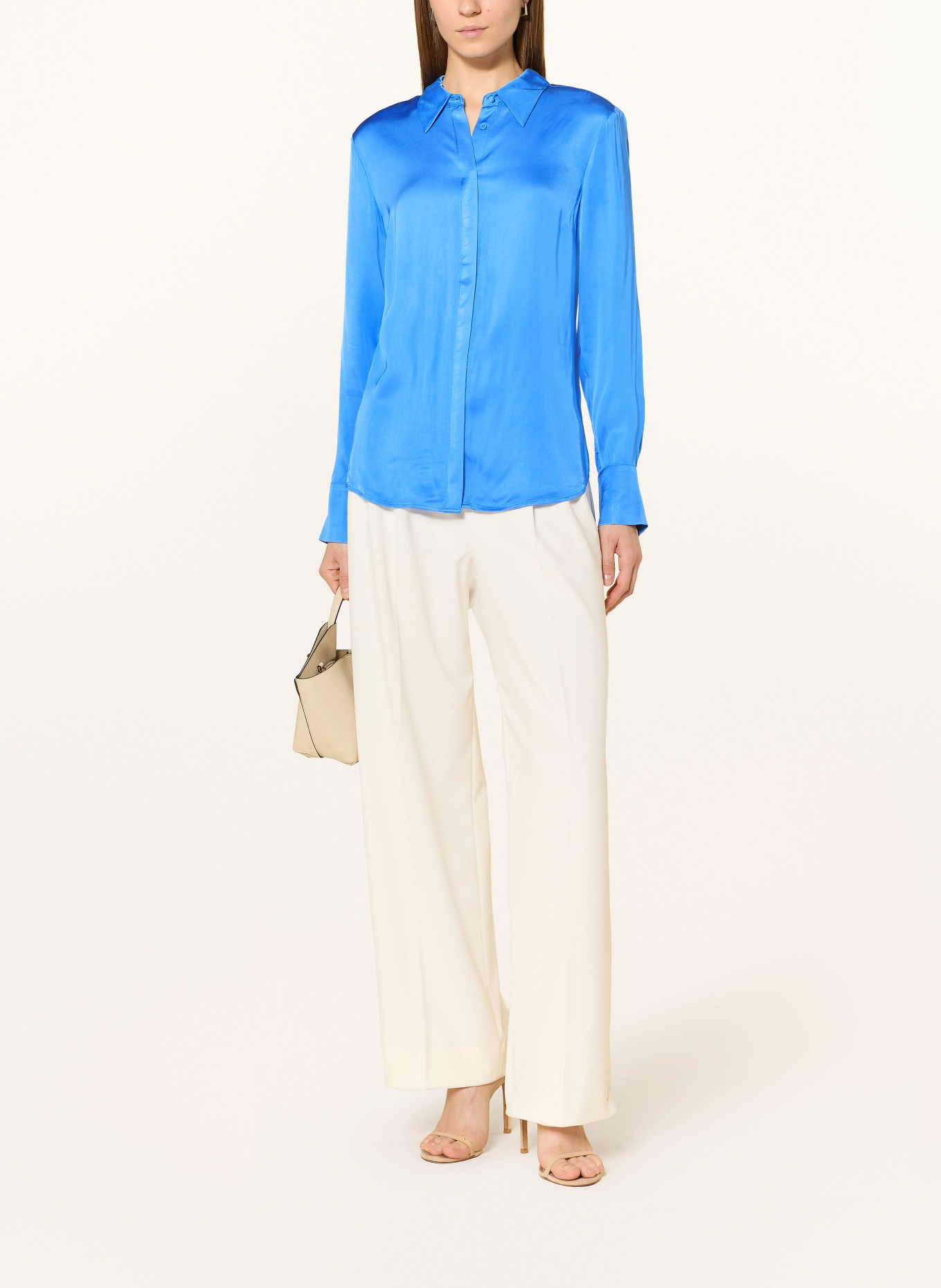 Phase Eight Košile NOVIE ze saténu: MODRÁ