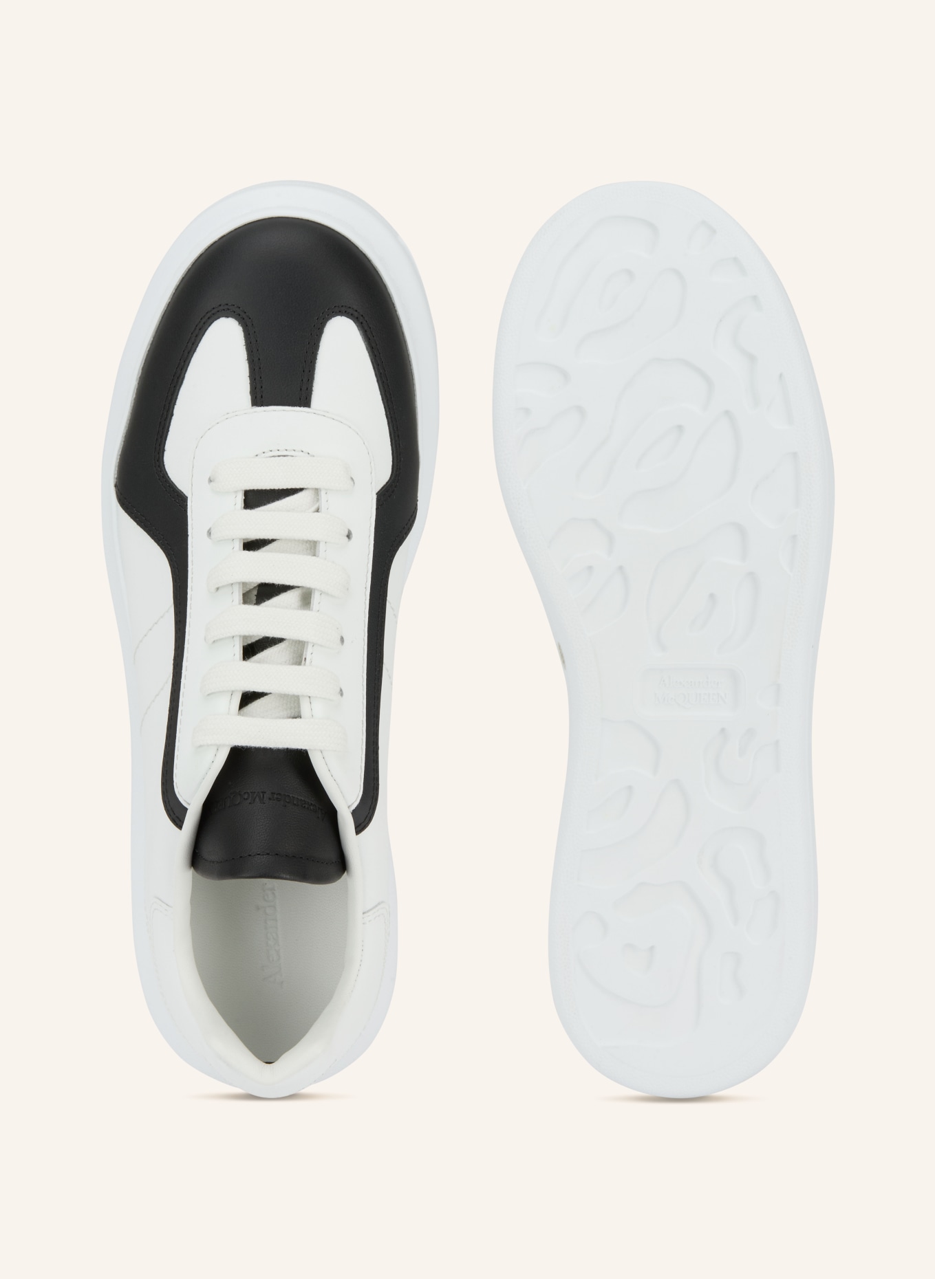McQUEEN sneaker: WHITE / BLACK