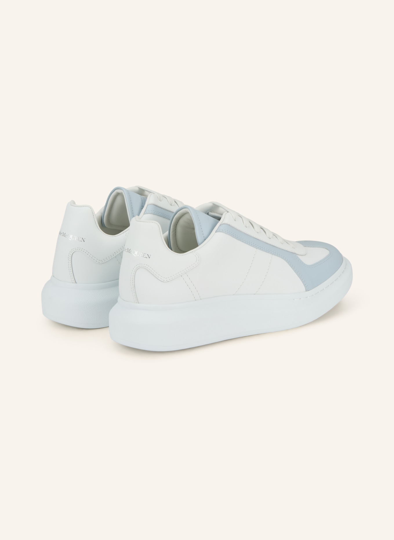McQUEEN sneaker: WHITE / LIGHT BLUE