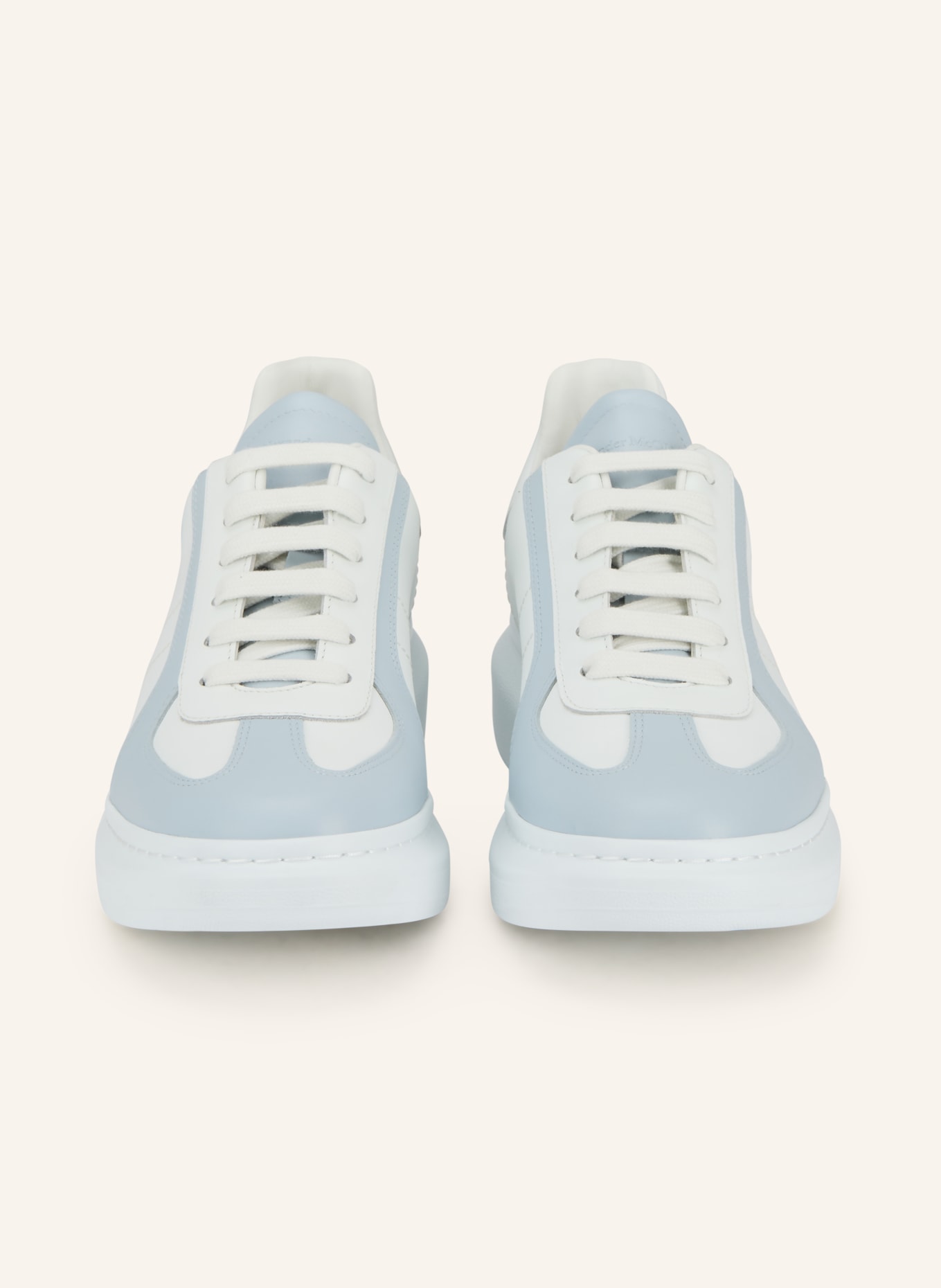 McQUEEN sneaker: WHITE / LIGHT BLUE