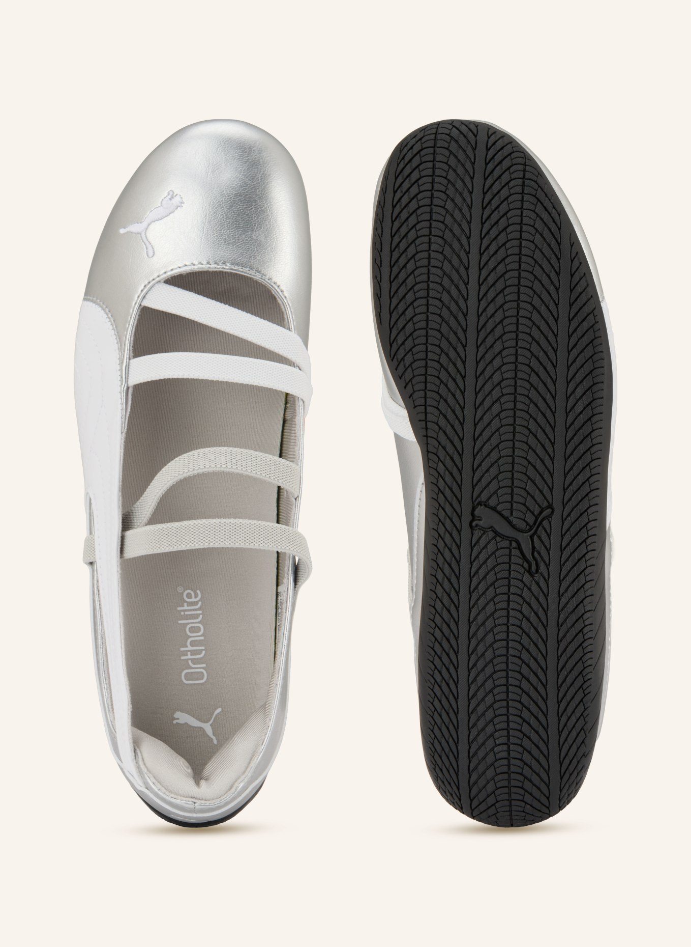 PUMA Ballerinas SPEEDCAT BALLET: SILBER / WEISS