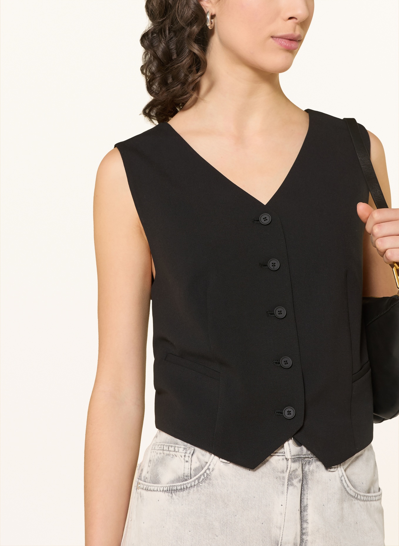 ALLSAINTS Blazerweste ALEIDA: SCHWARZ