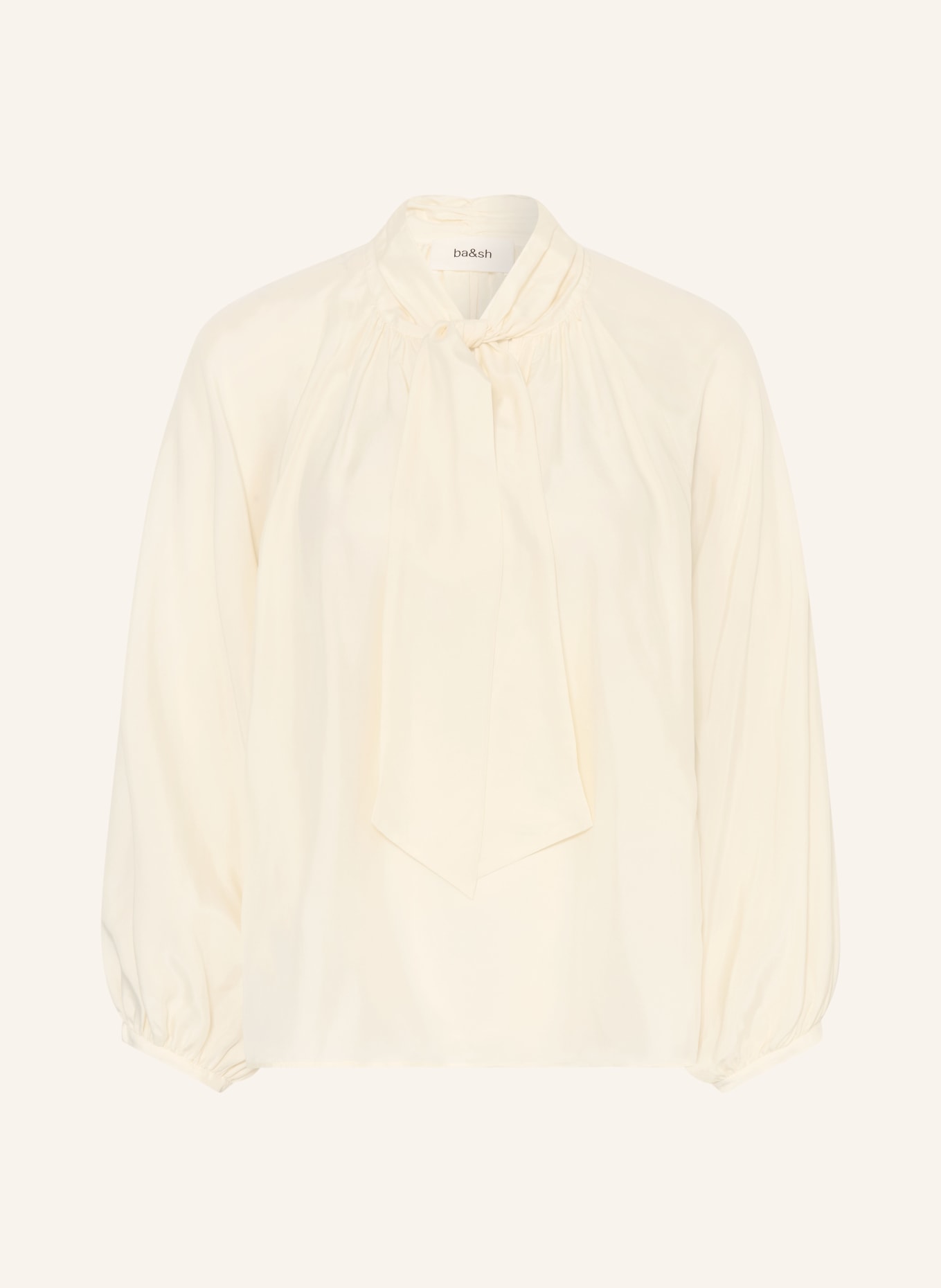ba&sh Schluppenbluse HERMINE aus Seide: ECRU