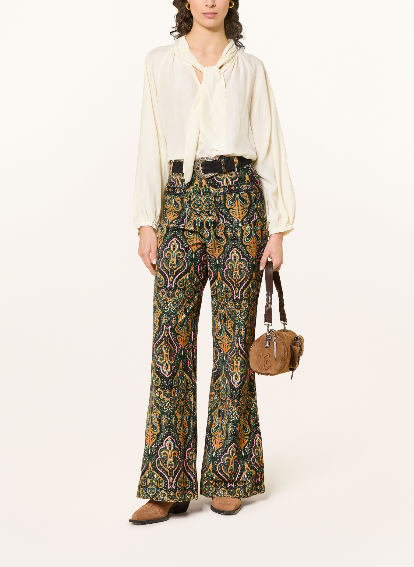 ba&sh Schluppenbluse HERMINE aus Seide: ECRU