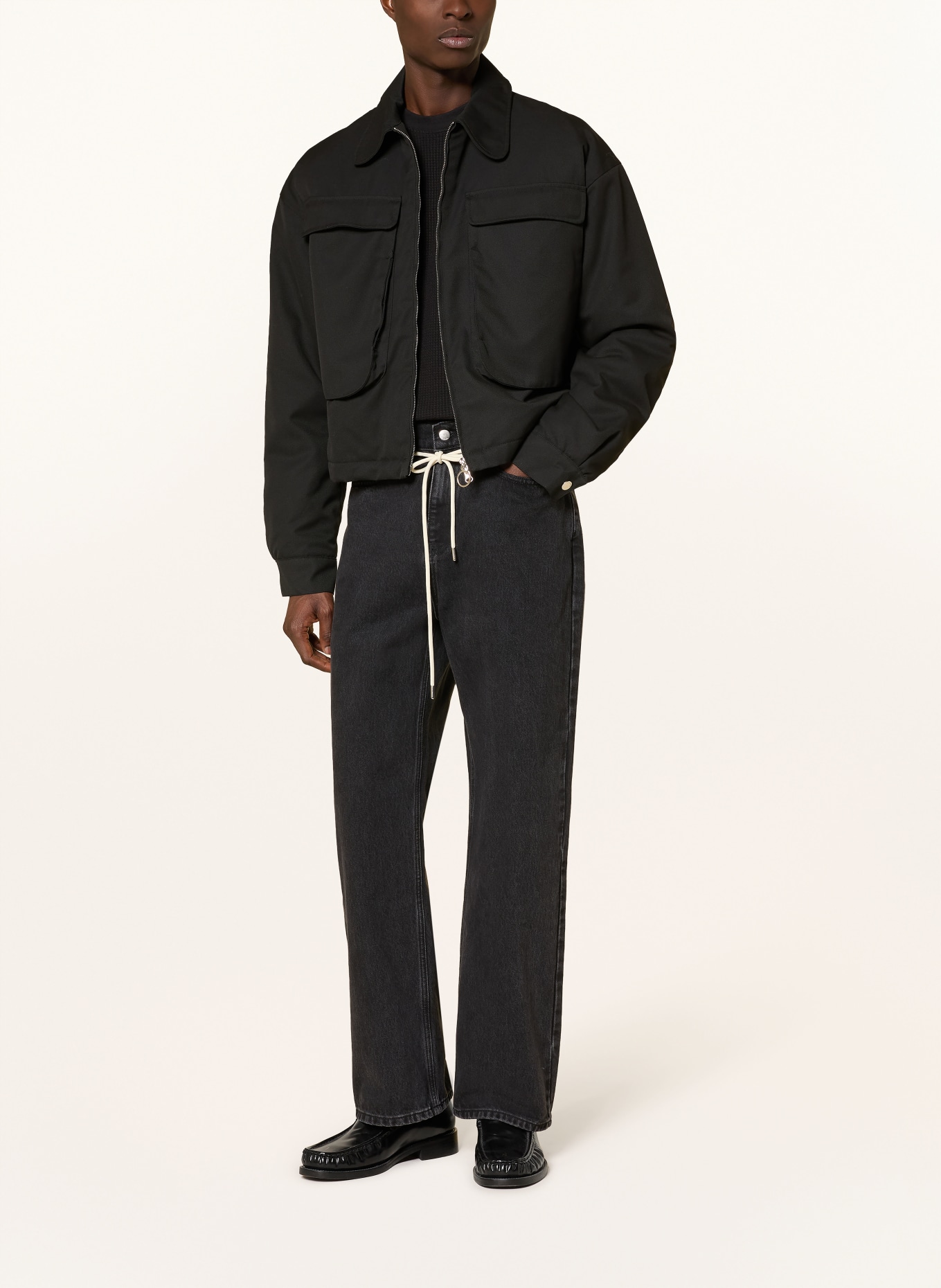 about:blank Jeans Regular Fit: BLK BLACK