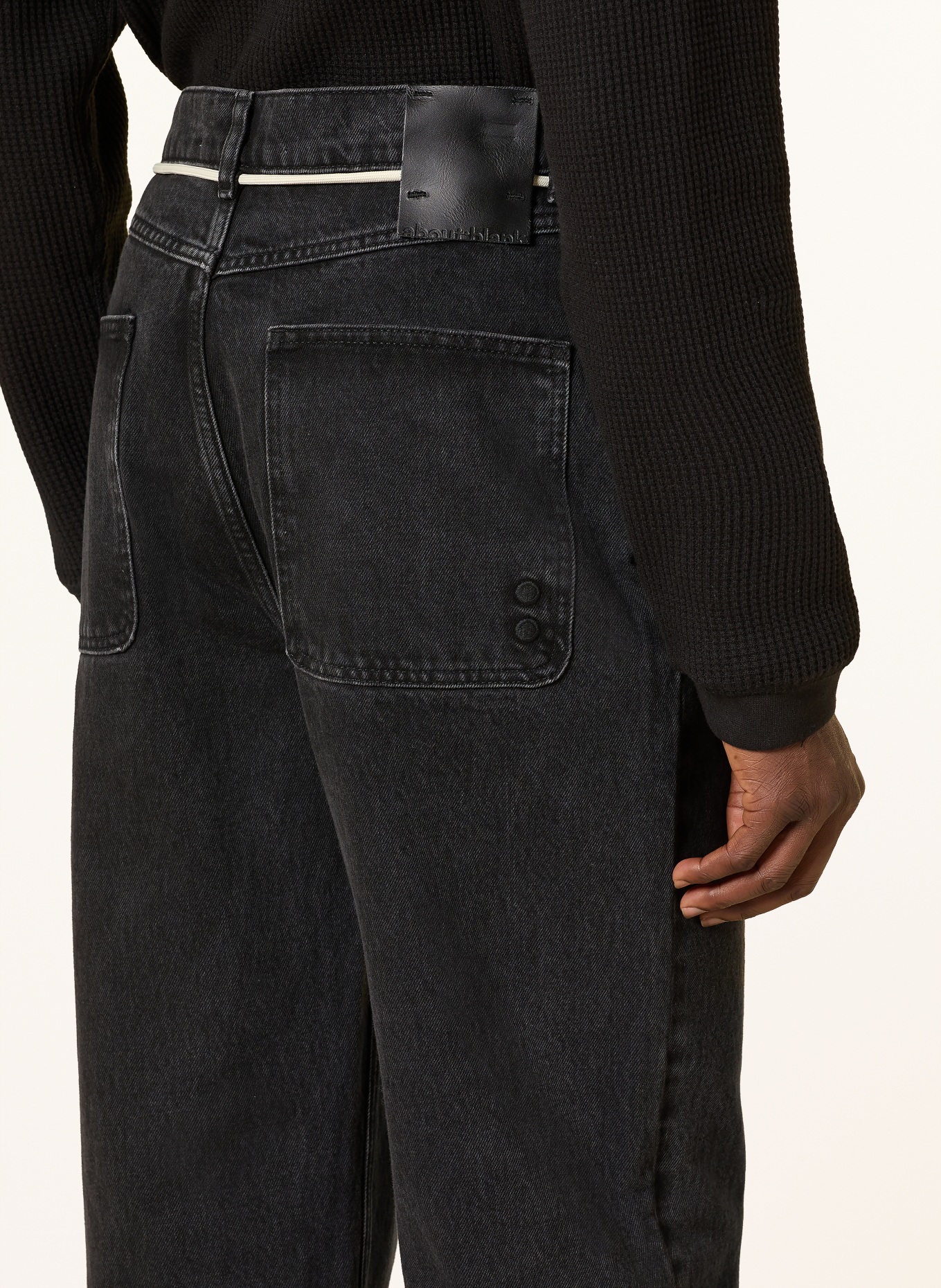 about:blank Jeans Regular Fit: BLK BLACK