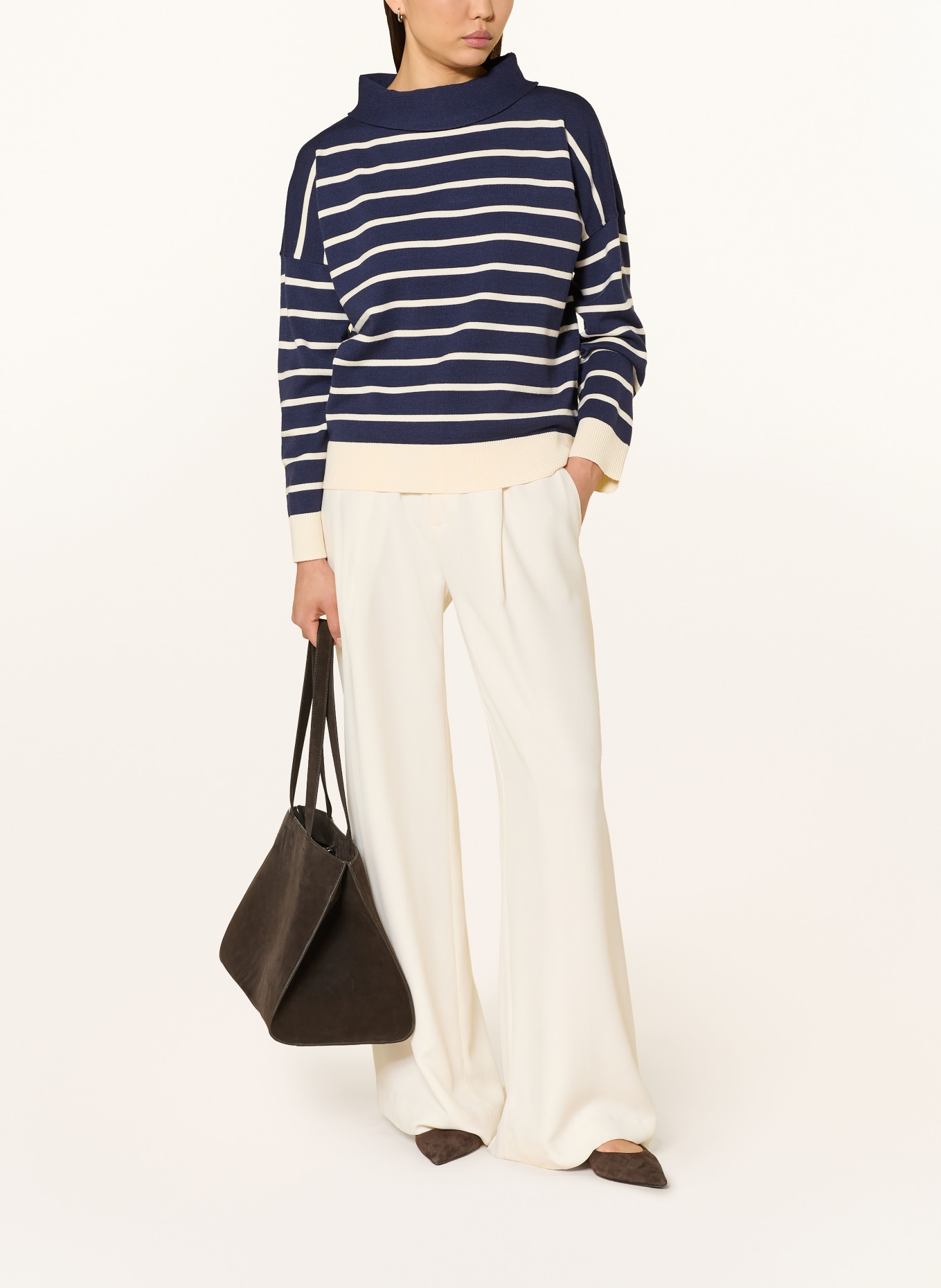 Phase Eight Pullover SALIMA: DUNKELBLAU / WEISS