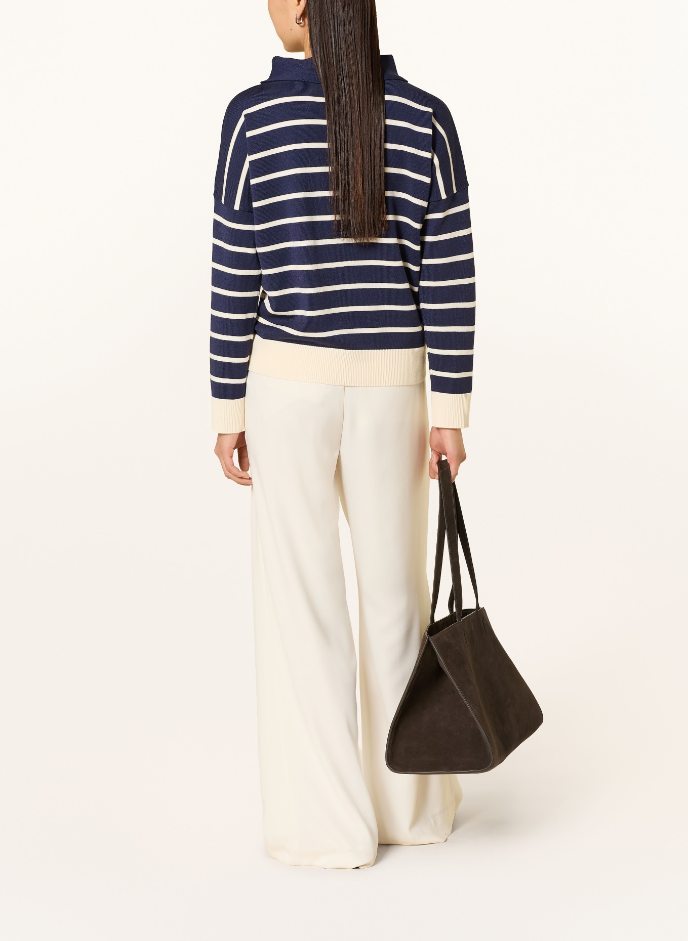 Phase Eight Pullover SALIMA: DUNKELBLAU / WEISS