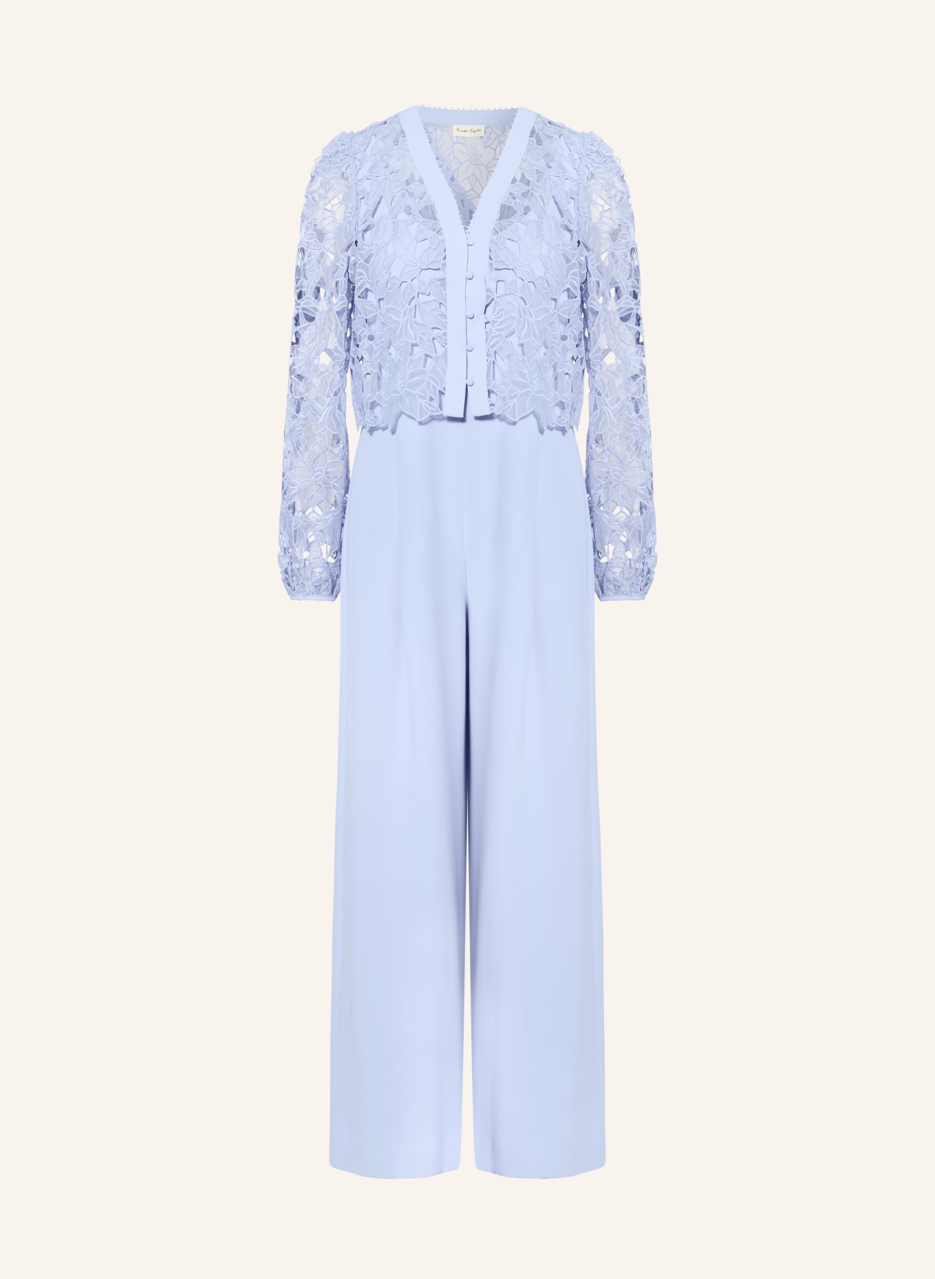 Phase Eight Zestaw WINONA: kombinezon i kurtka z koronki ażurowej: JASNONIEBIESKI