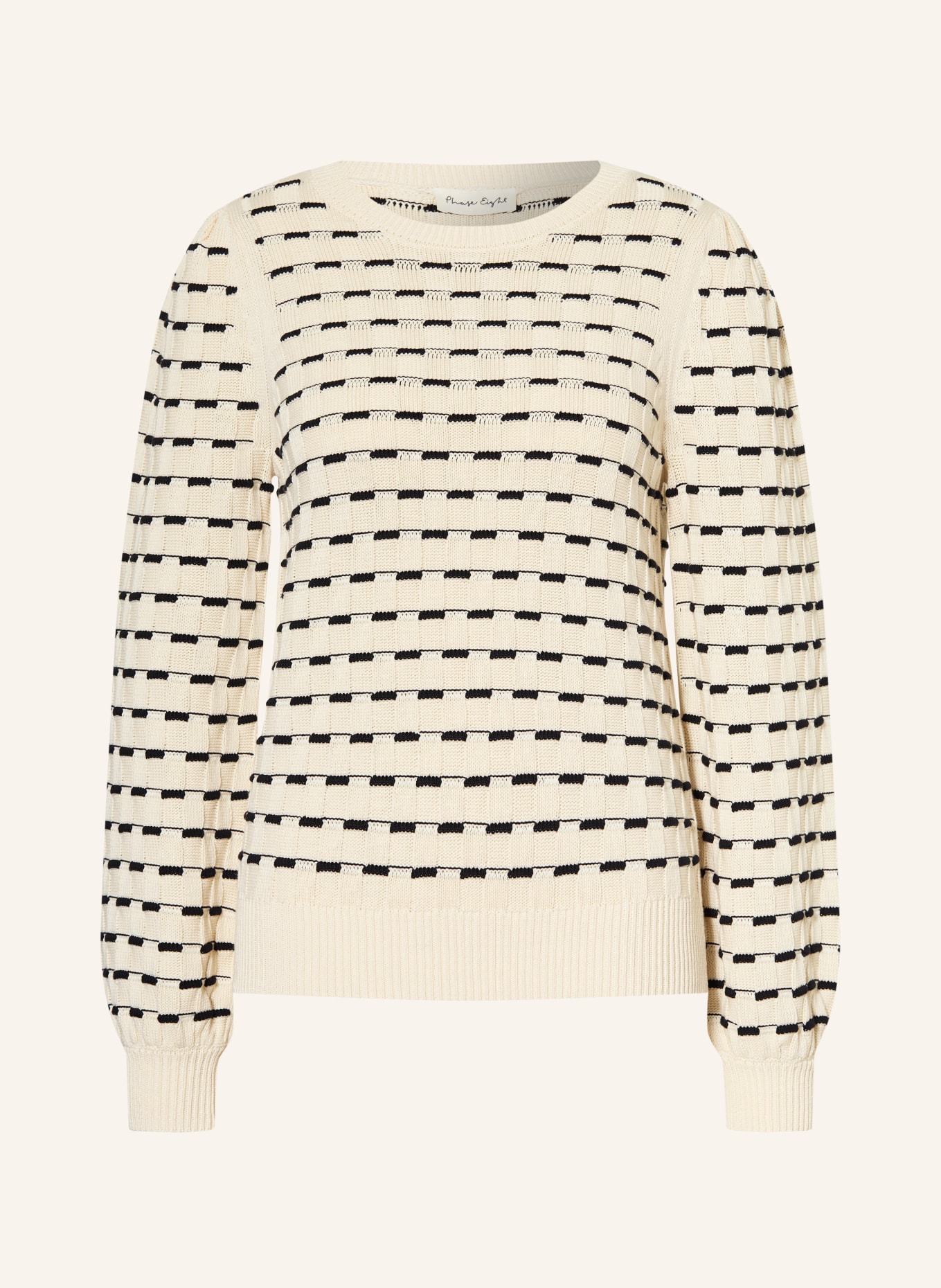 Phase Eight CONNIE sweater: ECRU / BLACK