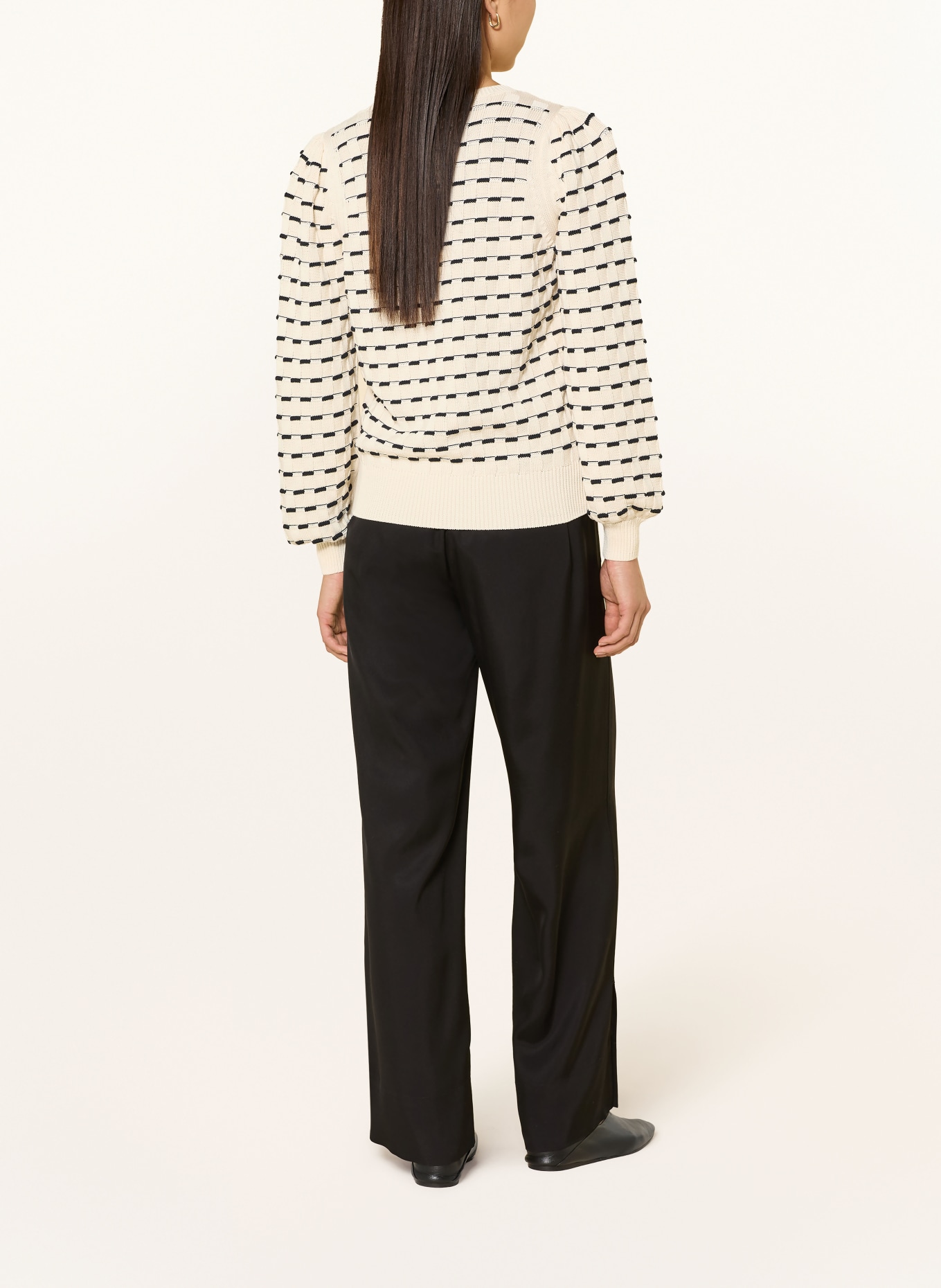 Phase Eight CONNIE sweater: ECRU / BLACK