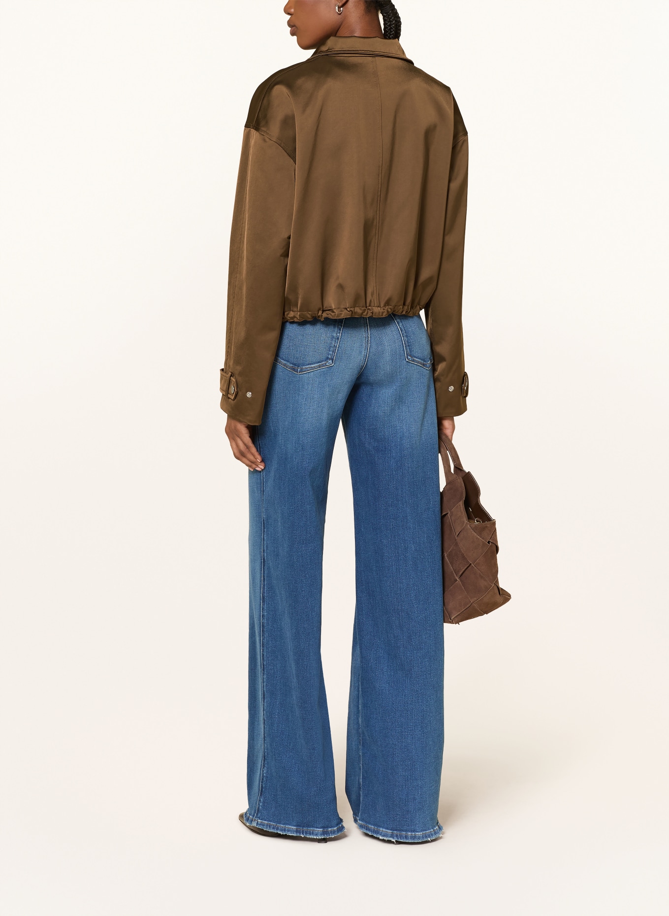 Veronica Beard Bunda BATEMAN: HNĚDÁ